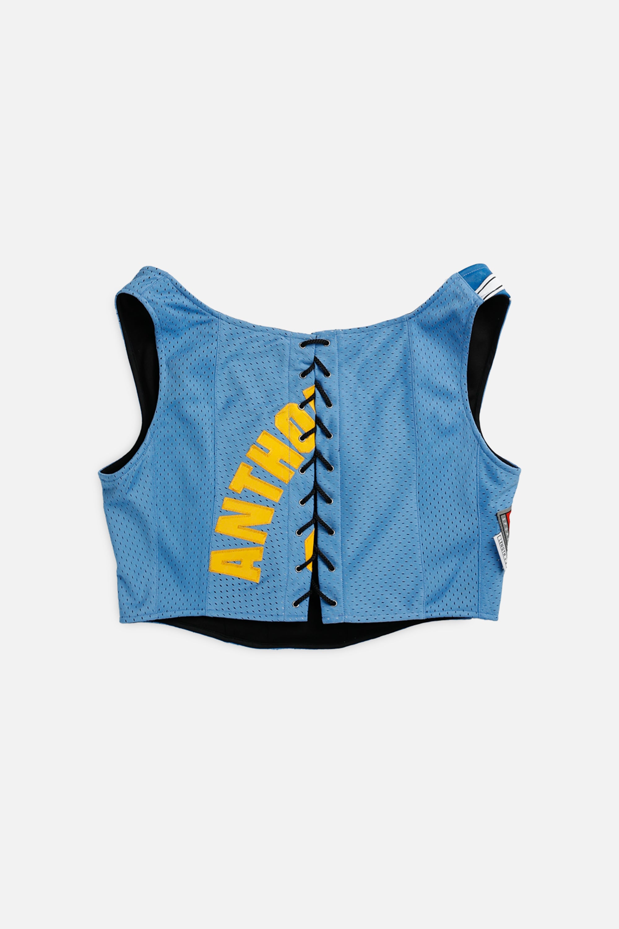 Rework Denver Nuggets NBA Corset - XL-TOPS-NBA-XL-Frankie Collective Rare Vintage Streetwear Reworks