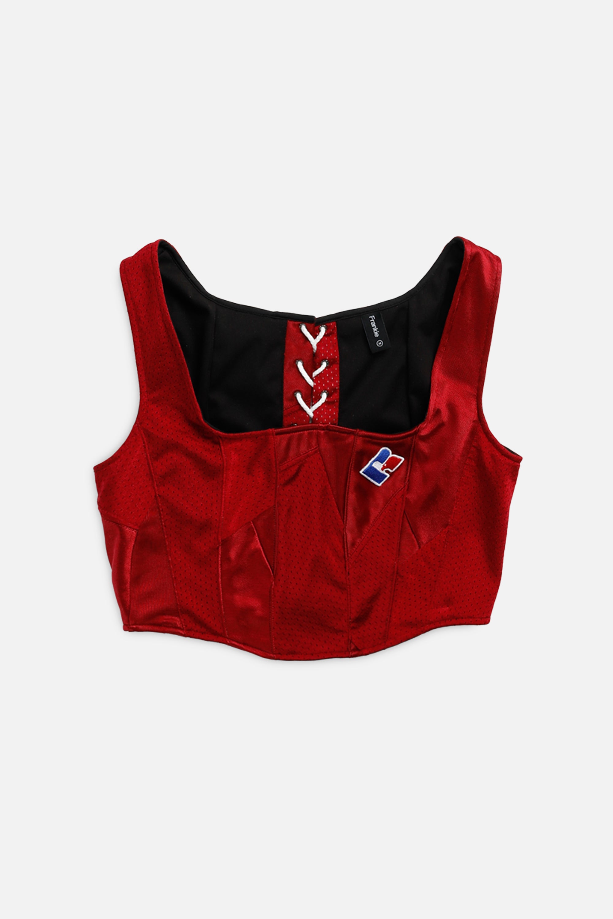 Rework Football Corset - M-TOPS-Russell-M-Frankie Collective Rare Vintage Streetwear Reworks