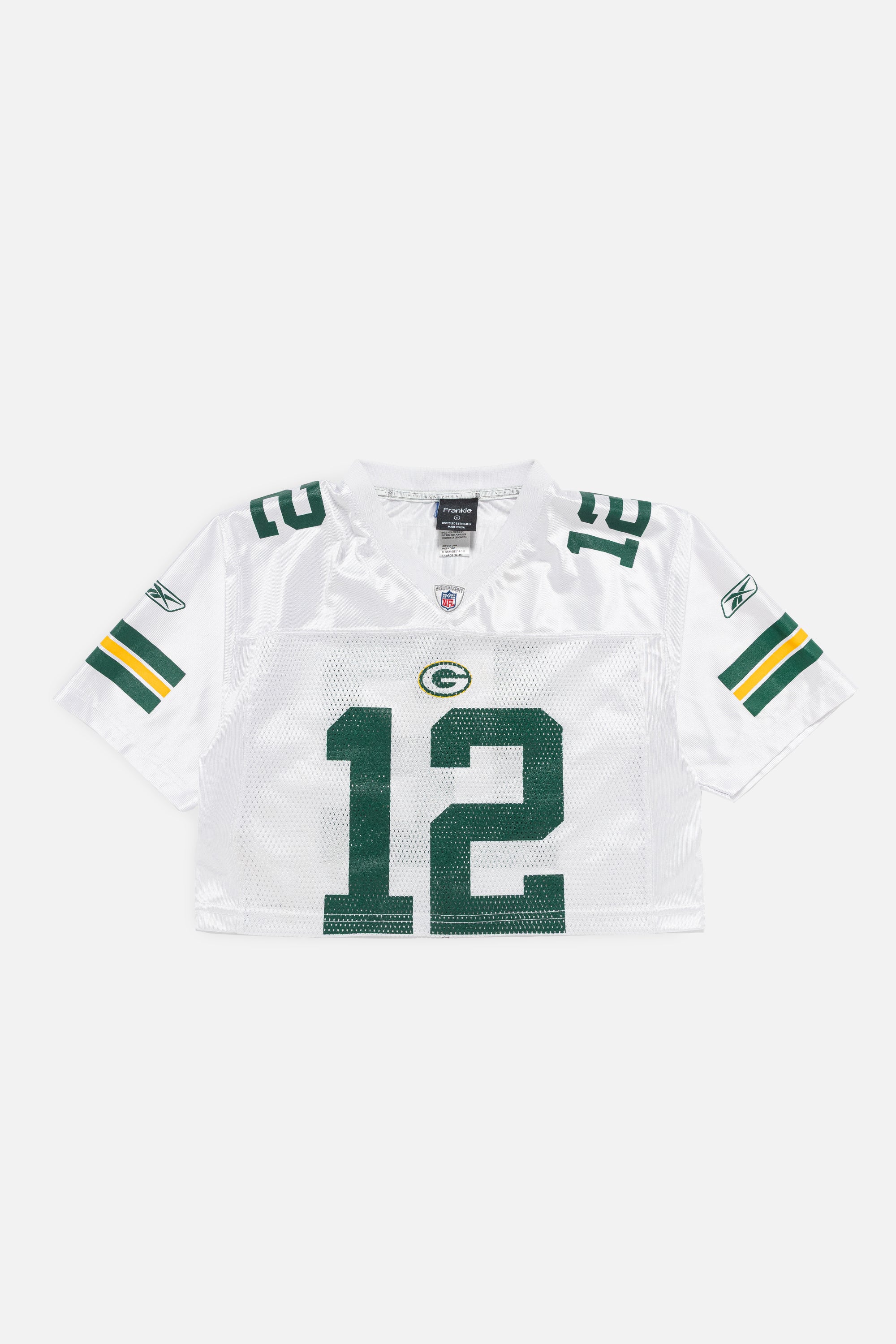 Rework Green Bay Packers Crop Jersey-NFL-Frankie Collective-Rework-Vintage-Streetwear