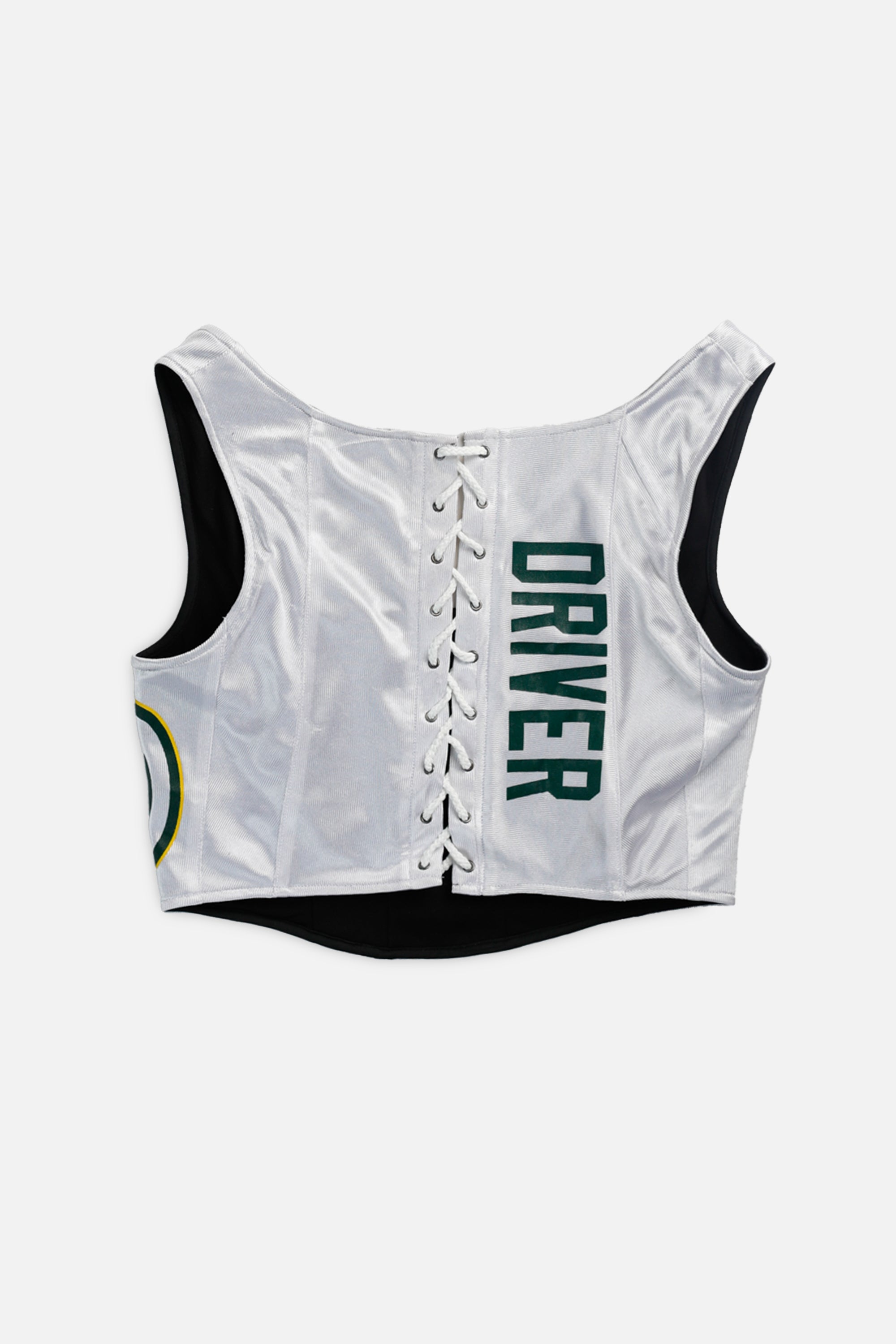 Rework Green Bay Packers NFL Corset - L-TOPS-NFL-L-Frankie Collective Rare Vintage Streetwear Reworks
