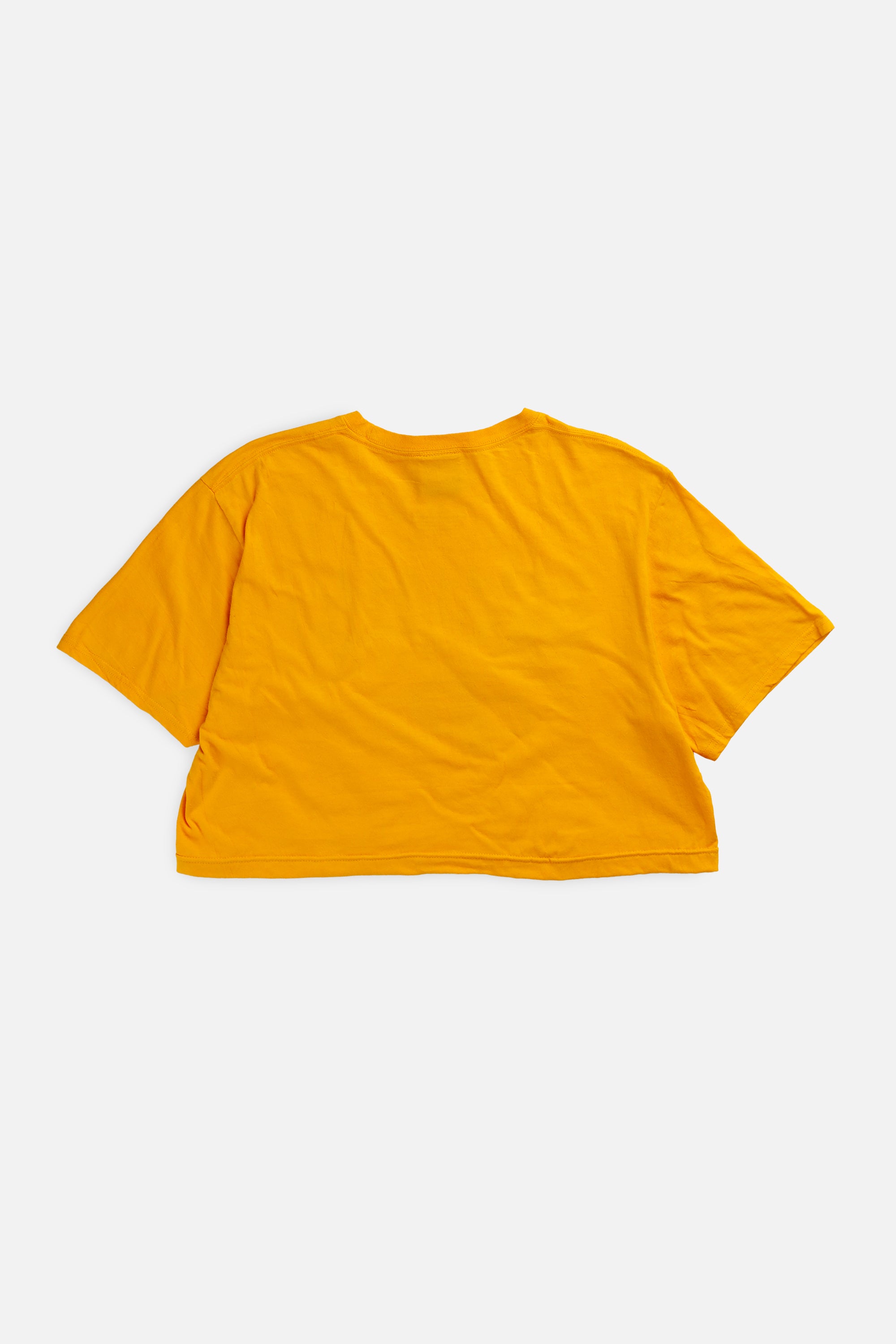 Rework Indiana Pacers NBA Crop Tee - L-TOPS-NBA-L-Frankie Collective Rare Vintage Streetwear Reworks