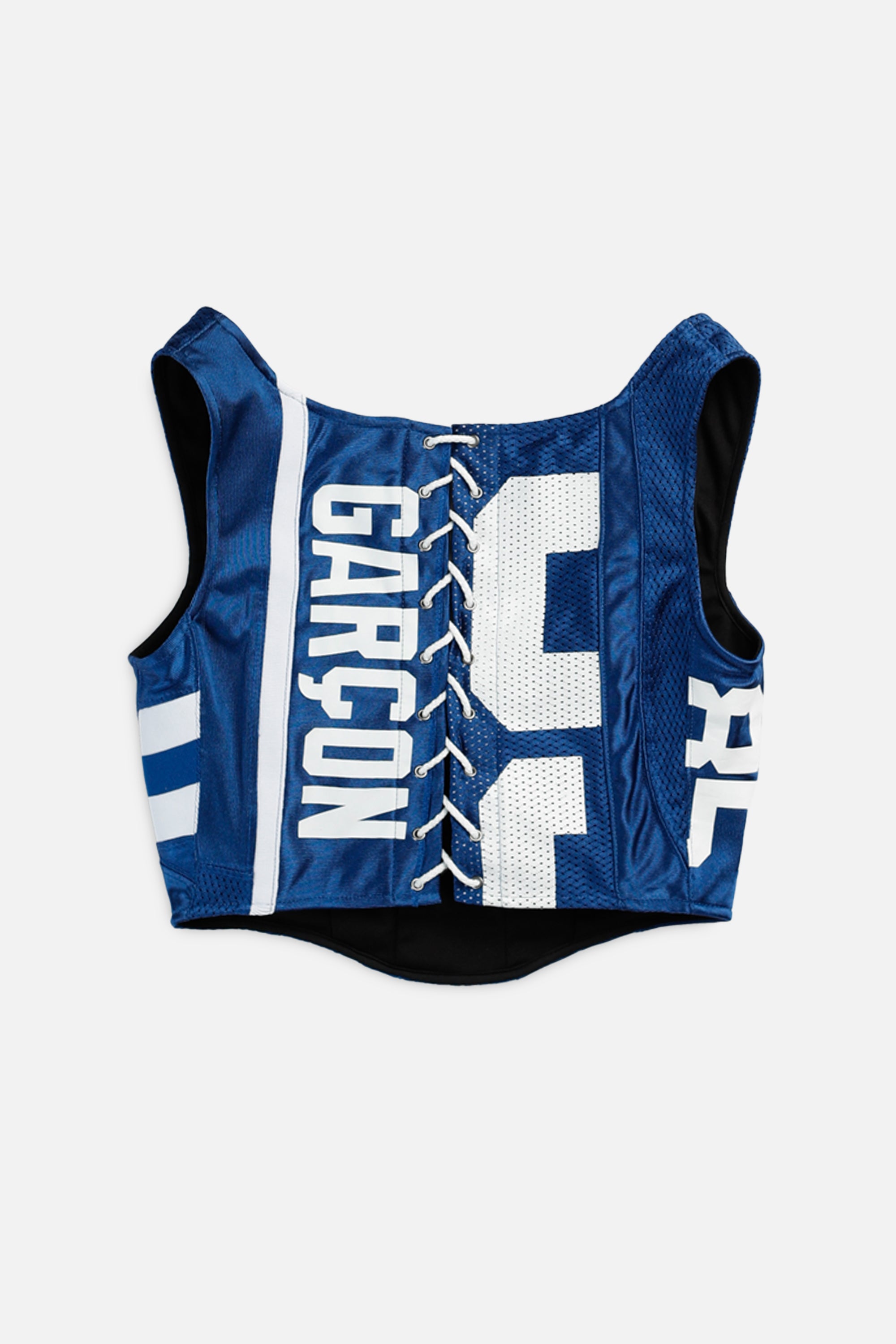 Rework Indianapolis Colts NFL Corset - S-TOPS-NFL-S-Frankie Collective Rare Vintage Streetwear Reworks