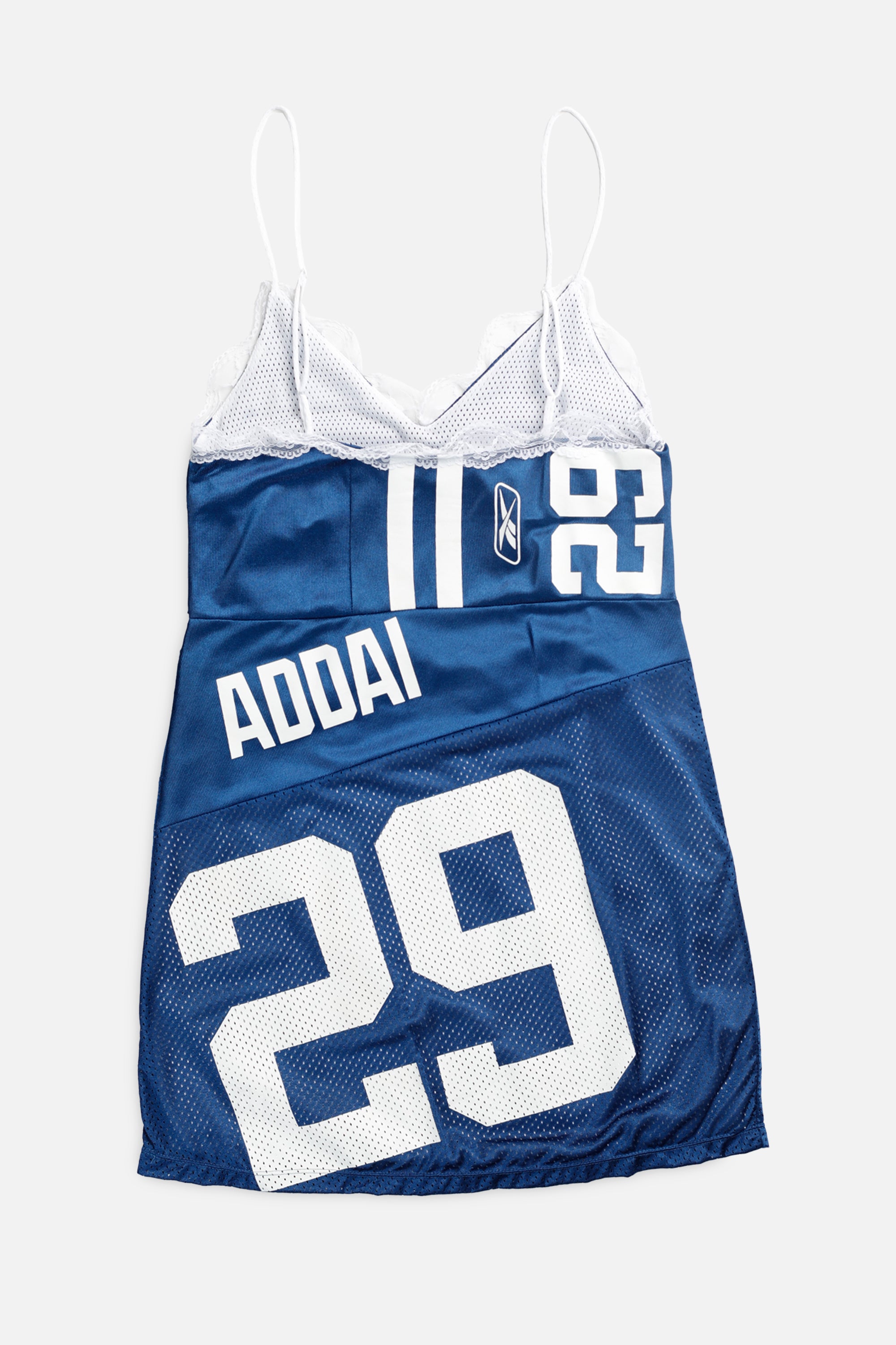 Rework Indianapolis Colts NFL Lace Dress - S-DRESSES-NFL-S-Frankie Collective Rare Vintage Streetwear Reworks