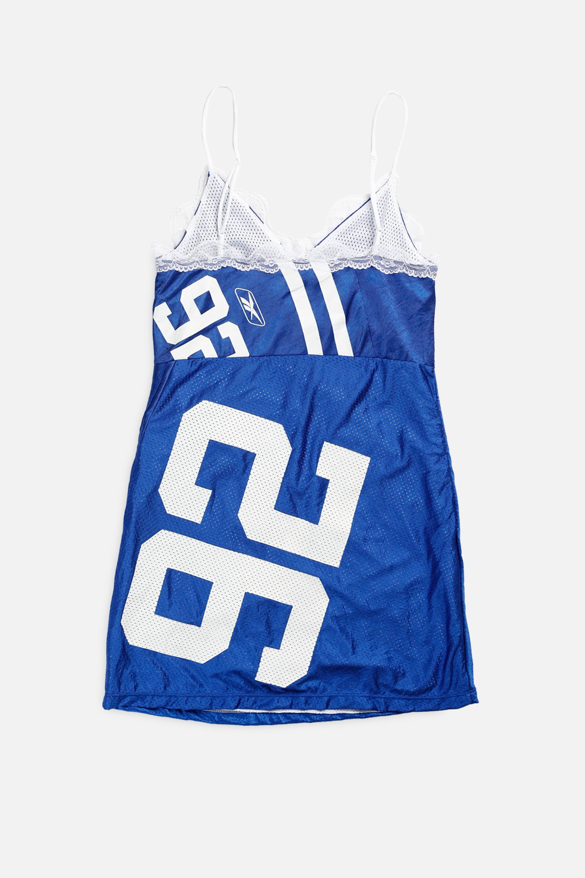 Rework Indianapolis Colts NFL Lace Dress - XS-DRESSES-NFL-XS-Frankie Collective Rare Vintage Streetwear Reworks