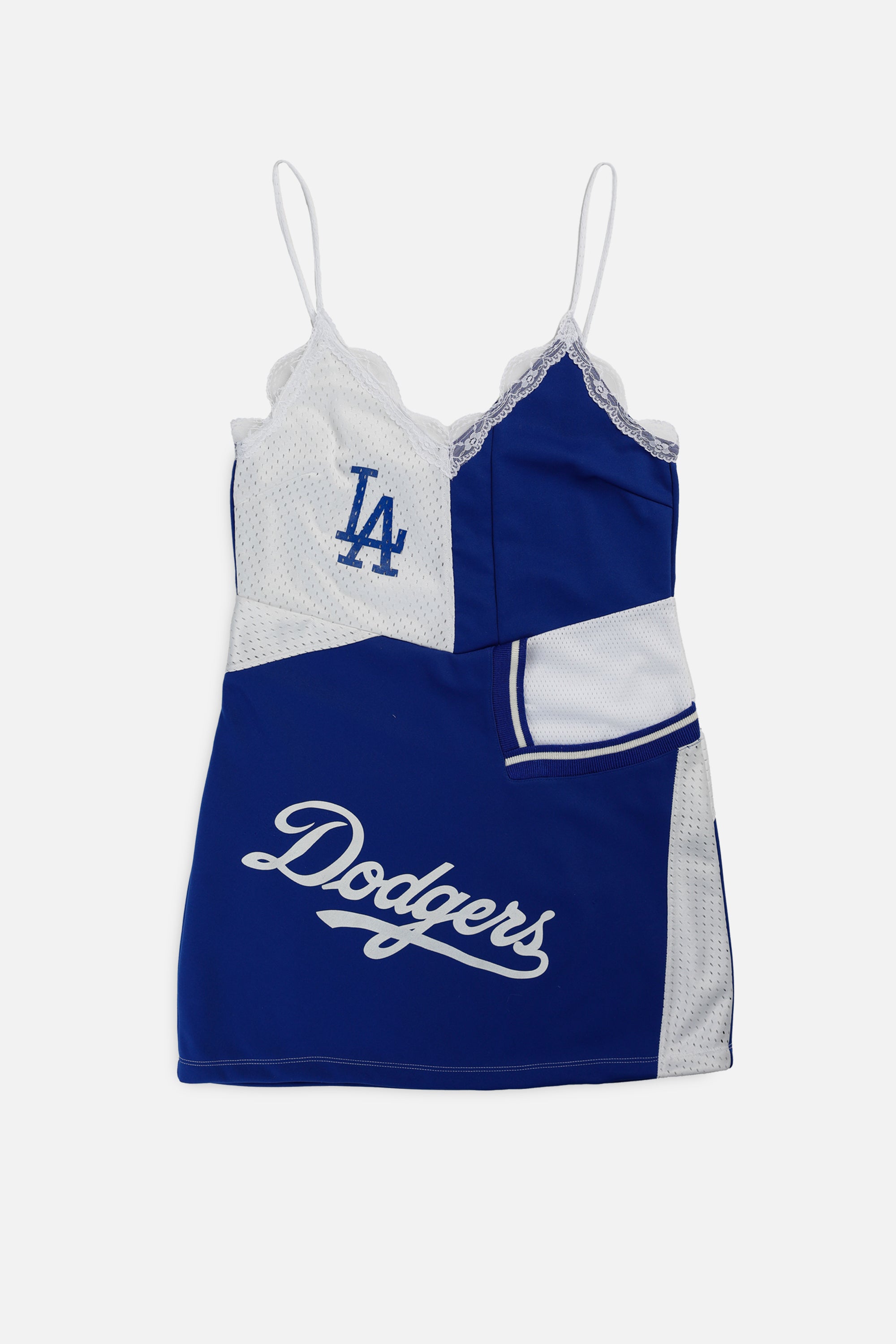 Rework LA Dodgers MLB Lace Dress - M-DRESSES-NBA-Frankie Collective