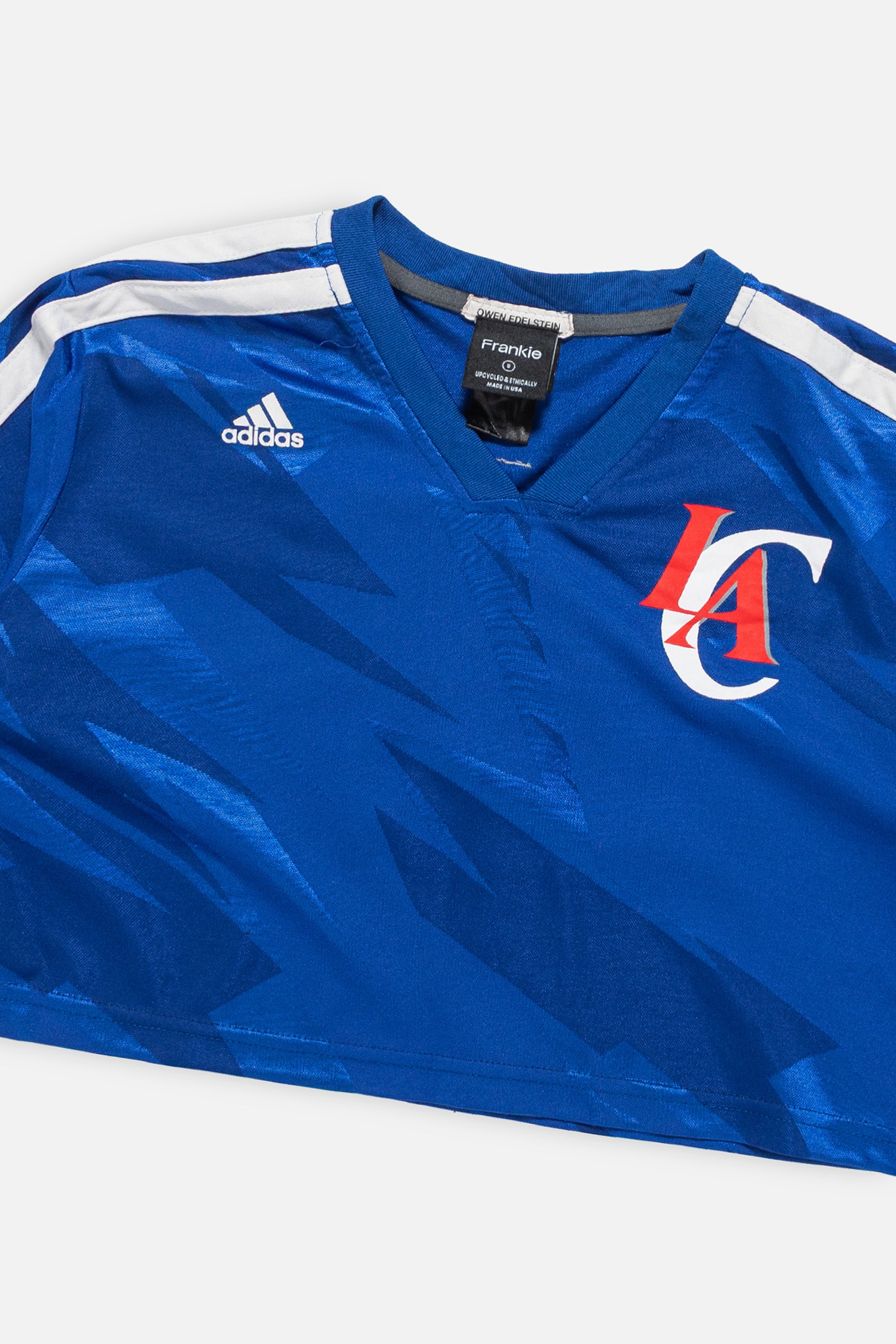 Rework Los Angeles Clippers Crop Jersey-NBA-Frankie Collective-Rework-Vintage-Streetwear