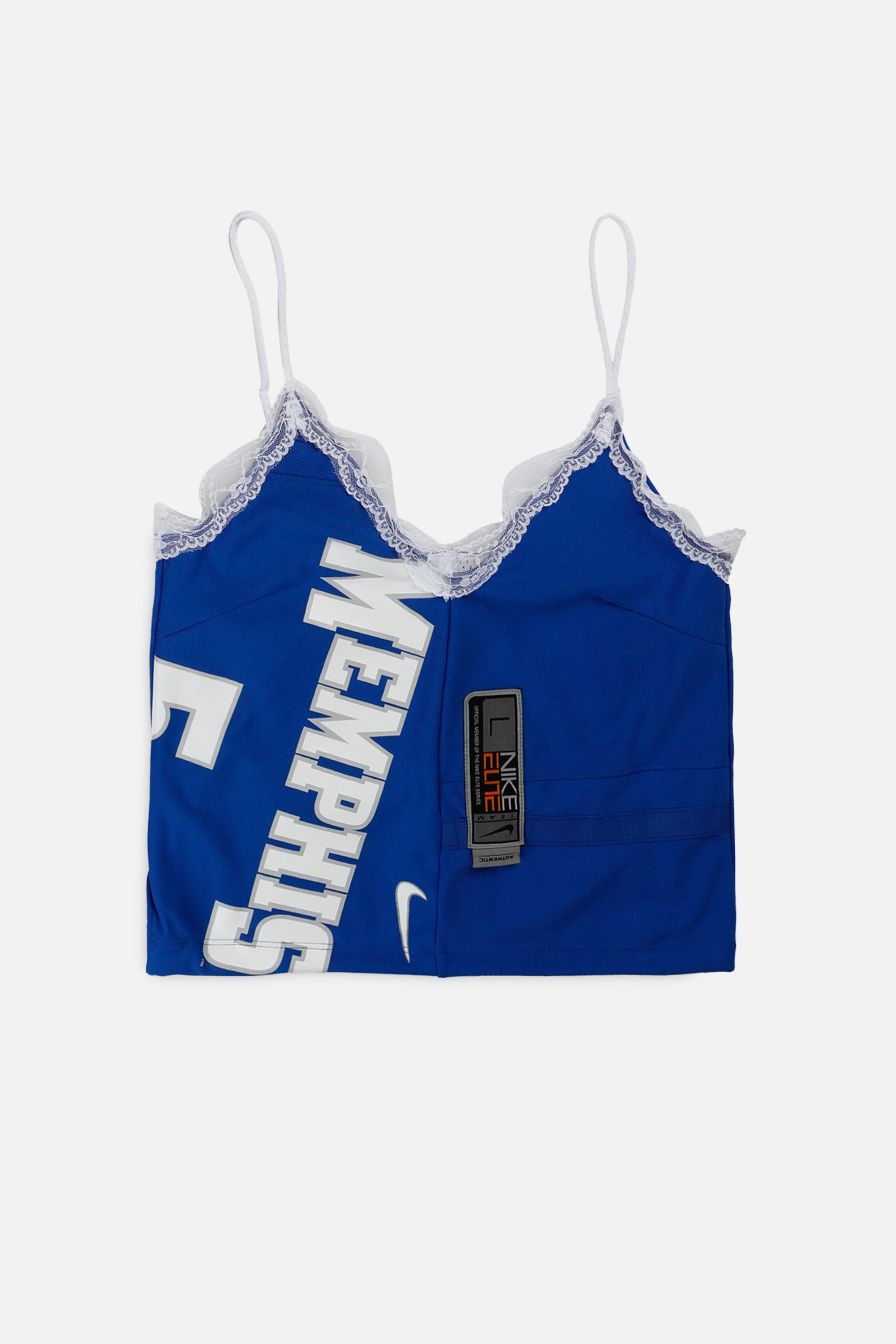 Rework Memphis NCAA Lace Tank - XS-TOPS-NCAA-XS-Frankie Collective Rare Vintage Streetwear Reworks