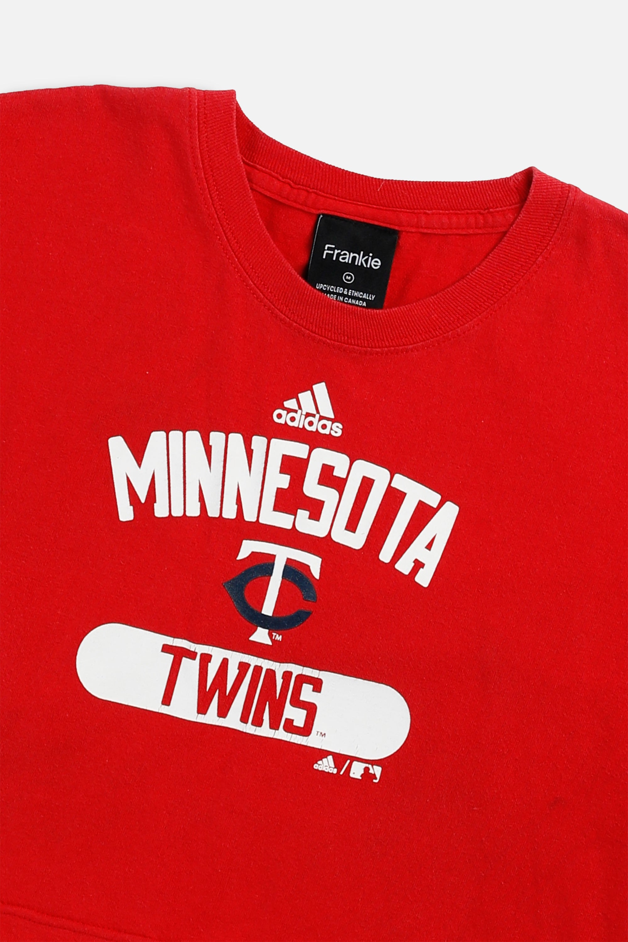 Rework Minnesota Twins MLB Crop Tee - M-TOPS-MLB-M-Frankie Collective Rare Vintage Streetwear Reworks