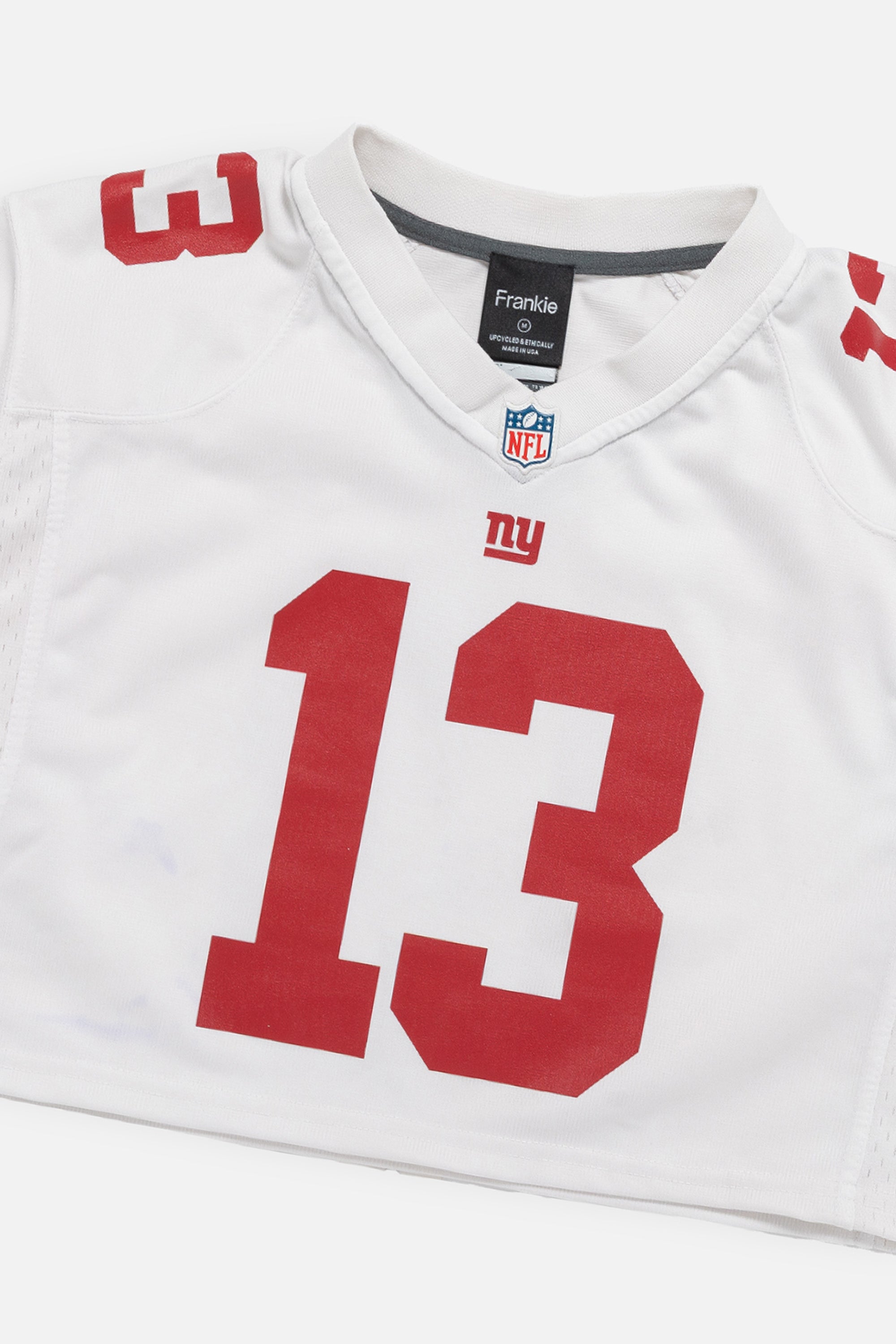 Rework New York Giants Crop Jersey-NFL-Frankie Collective-Rework-Vintage-Streetwear