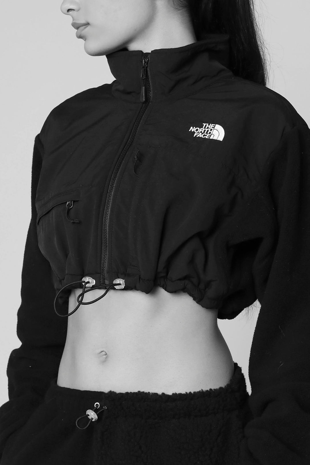 Rework North Face Crop Jacket - L-SWEATERS-North Face-Frankie Collective Rare Vintage Streetwear Reworks