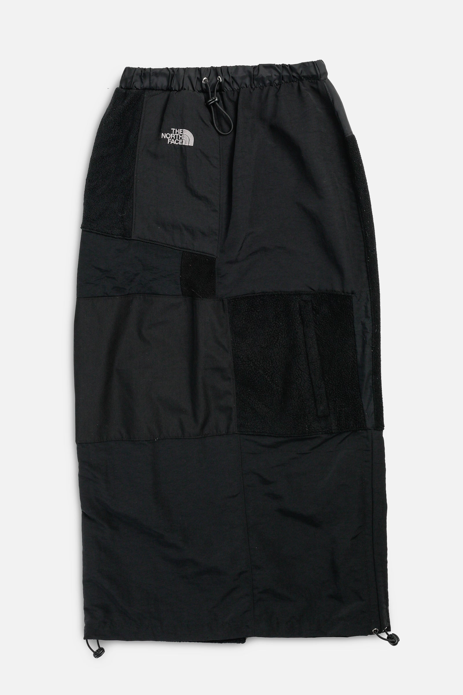 Rework North Face Fleece Long Skirt - XS-BOTTOMS-North Face-XS-Frankie Collective Rare Vintage Streetwear Reworks