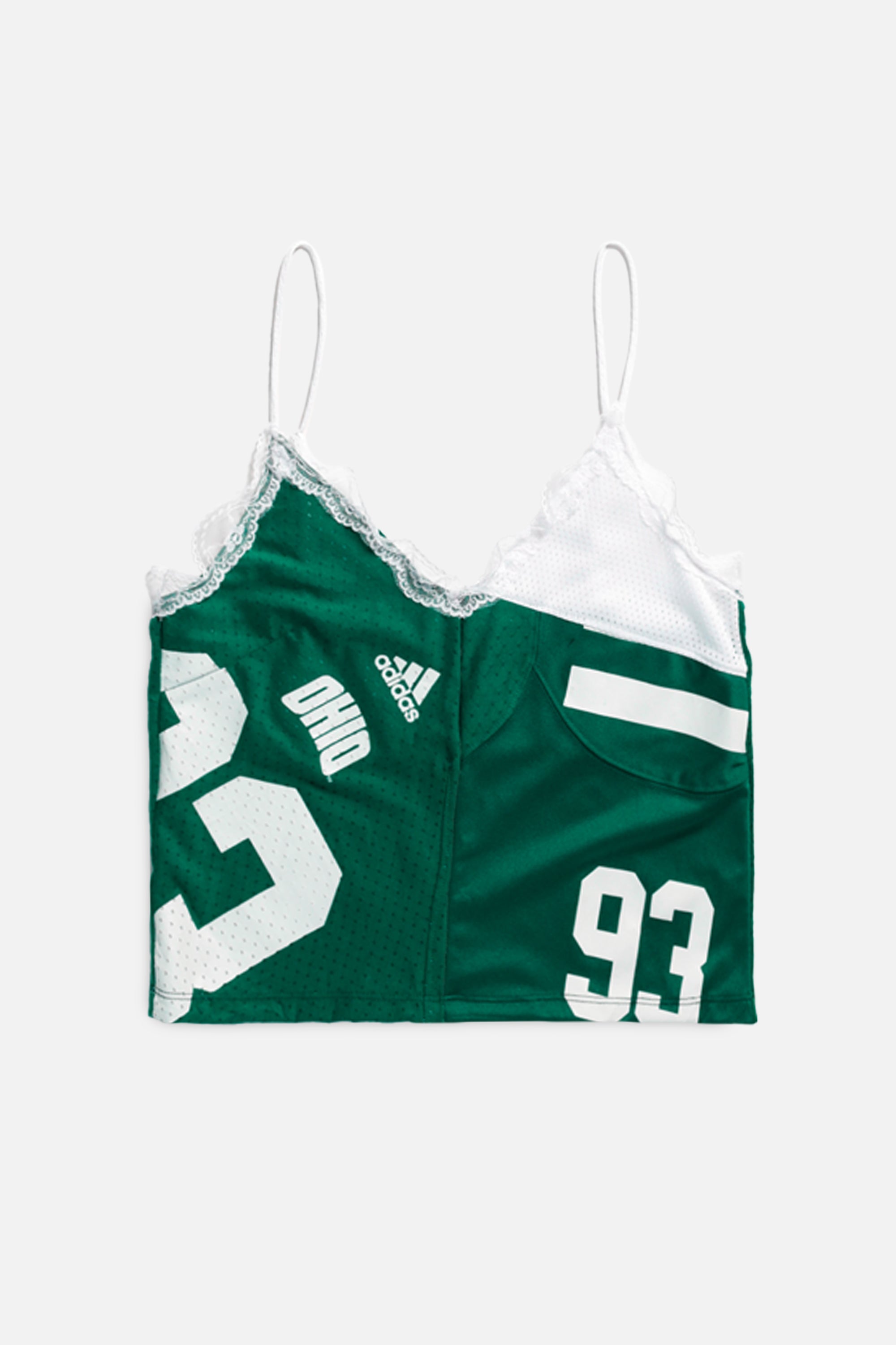 Rework Ohio Bobcats NCAA Lace Tank - S-TOPS-NCAA-S-Frankie Collective Rare Vintage Streetwear Reworks