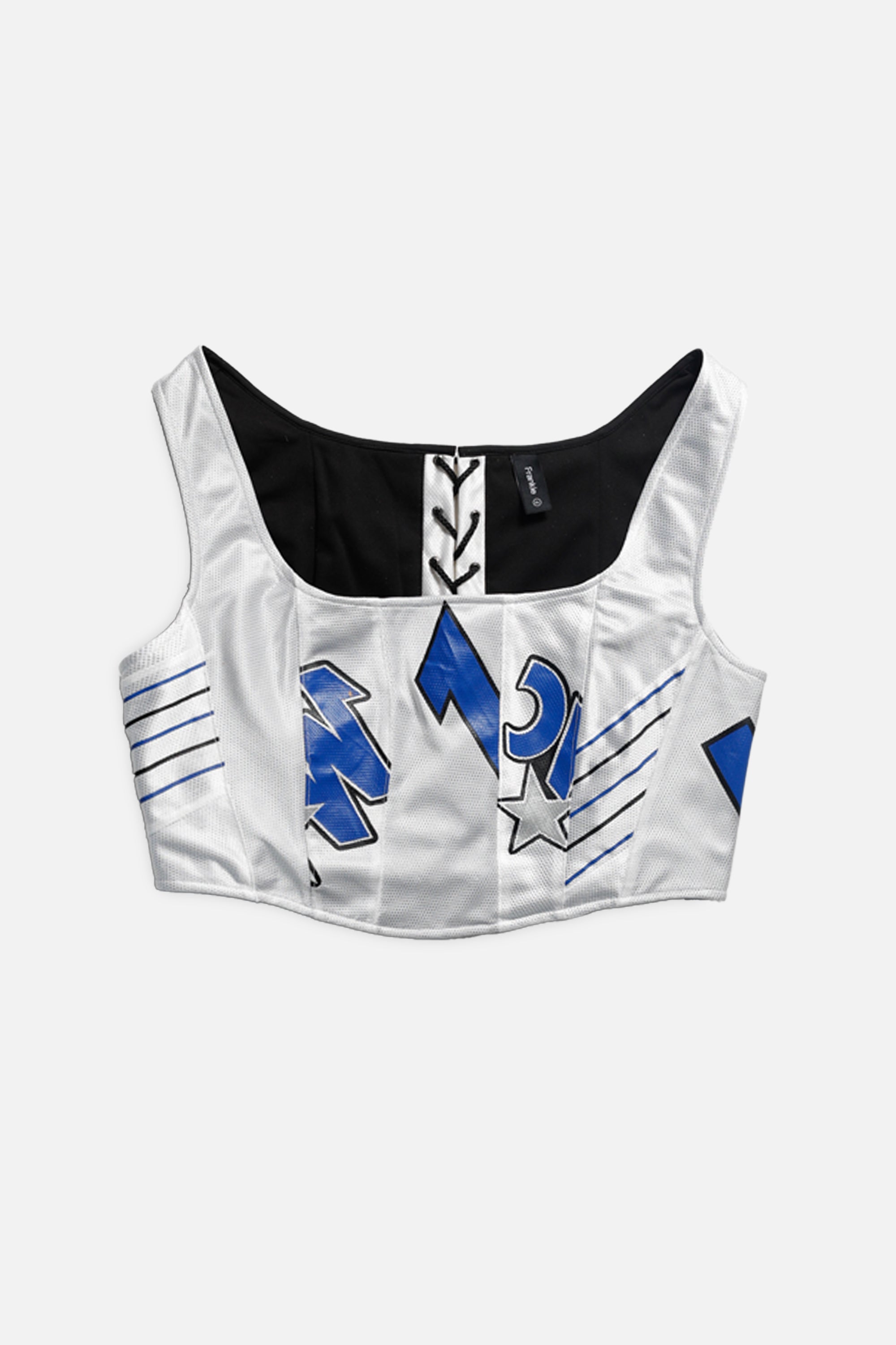 Rework Orlando Magic NBA Corset - XL-TOPS-NBA-XL-Frankie Collective Rare Vintage Streetwear Reworks