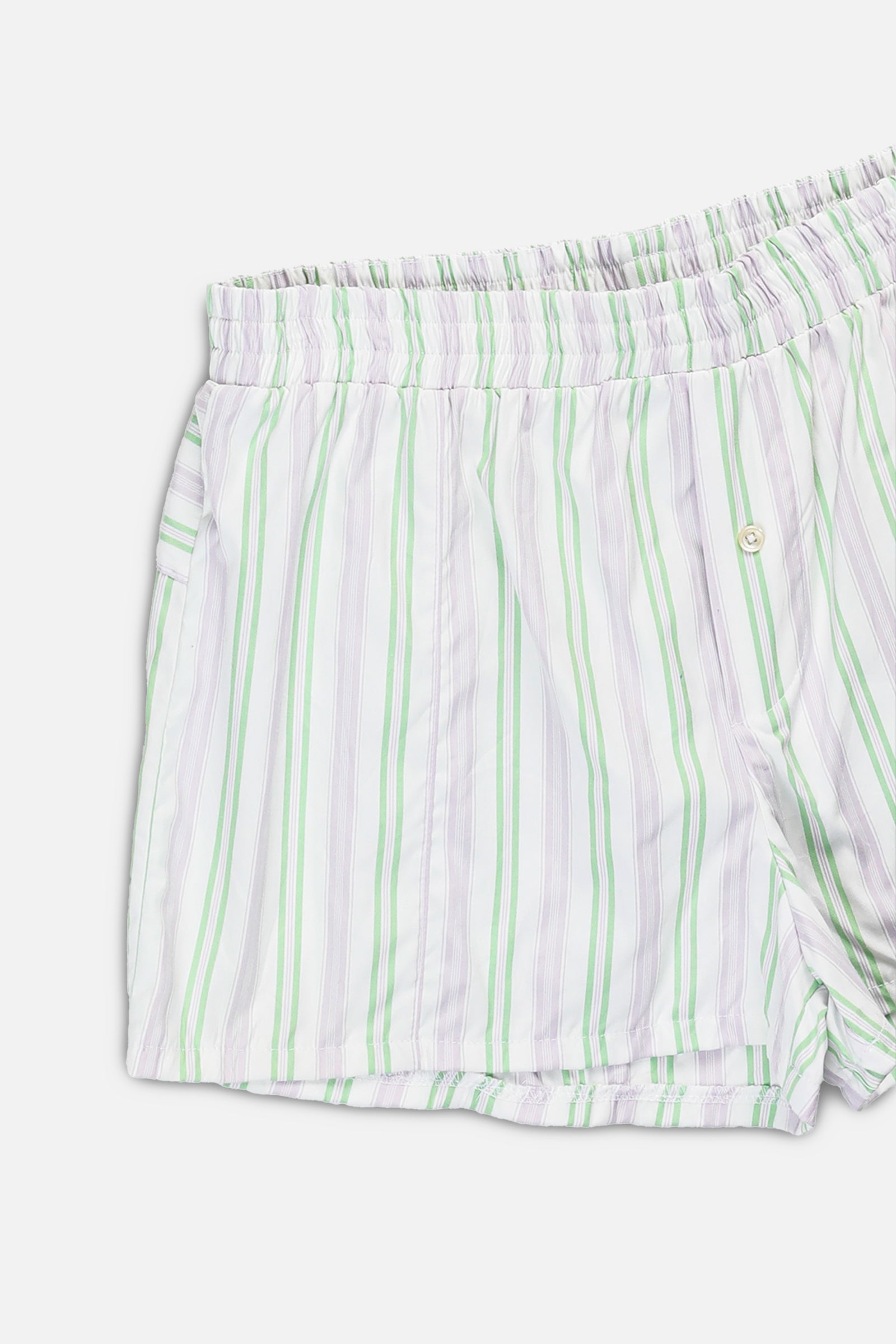 Rework Oxford Mini Boxer Shorts - M-BOTTOMS-vendor-unknown-M-Frankie Collective Rare Vintage Streetwear Reworks
