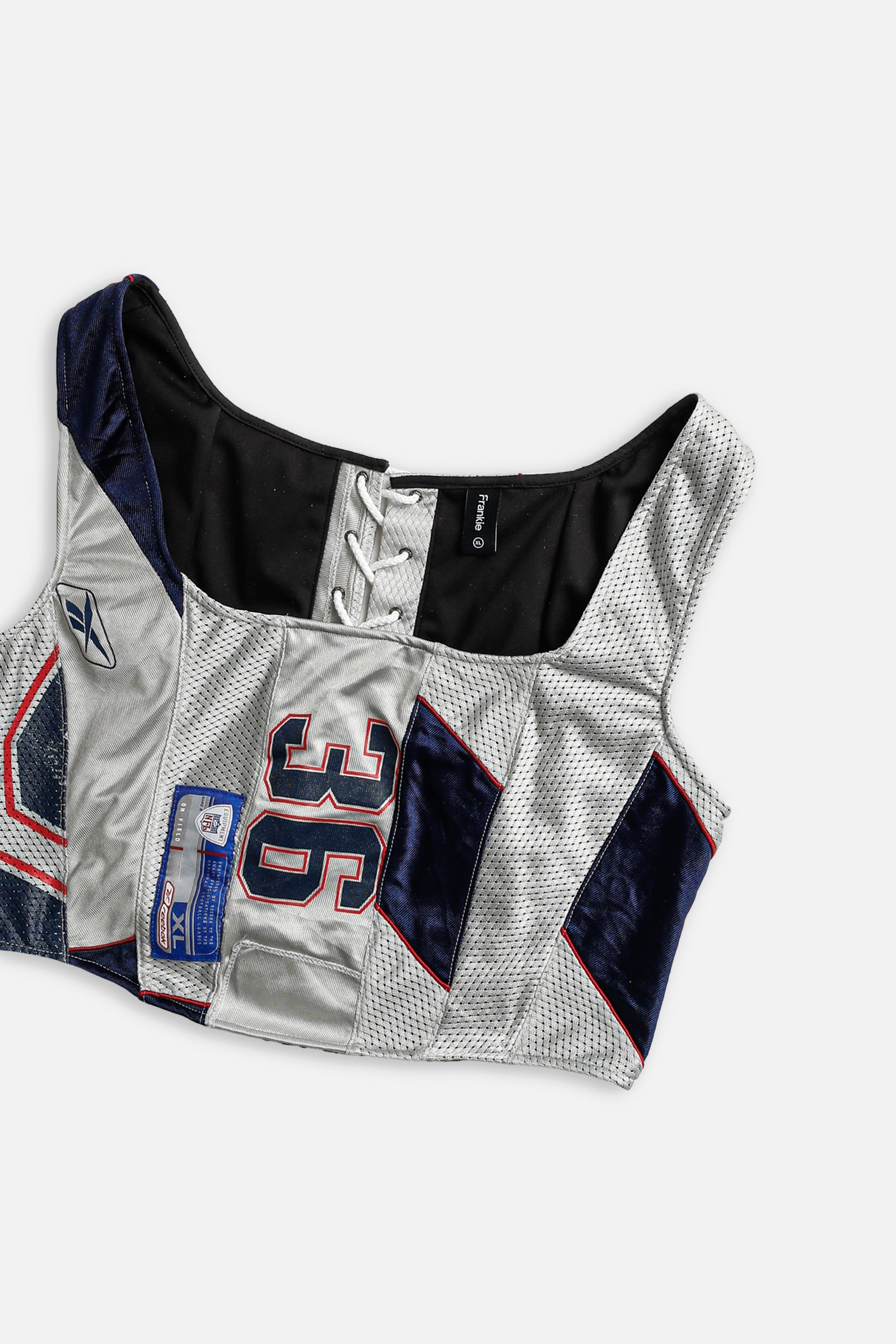 Rework NFL Corset - XL-TOPS-NFL-XL-Frankie Collective Rare Vintage Streetwear Reworks