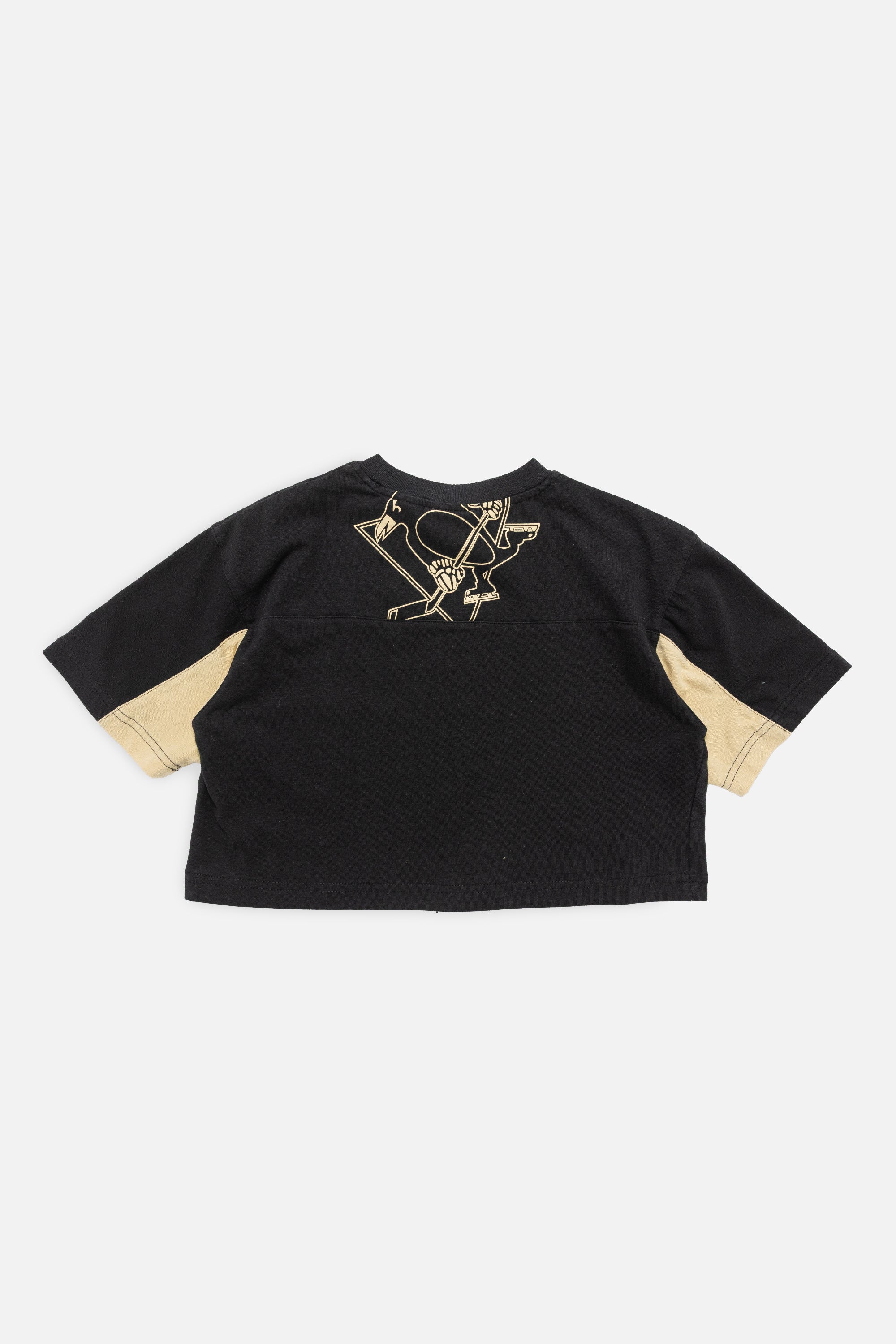 Rework Pittsburgh Penguins Crop Tee-NHL-Frankie Collective-Rework-Vintage-Streetwear