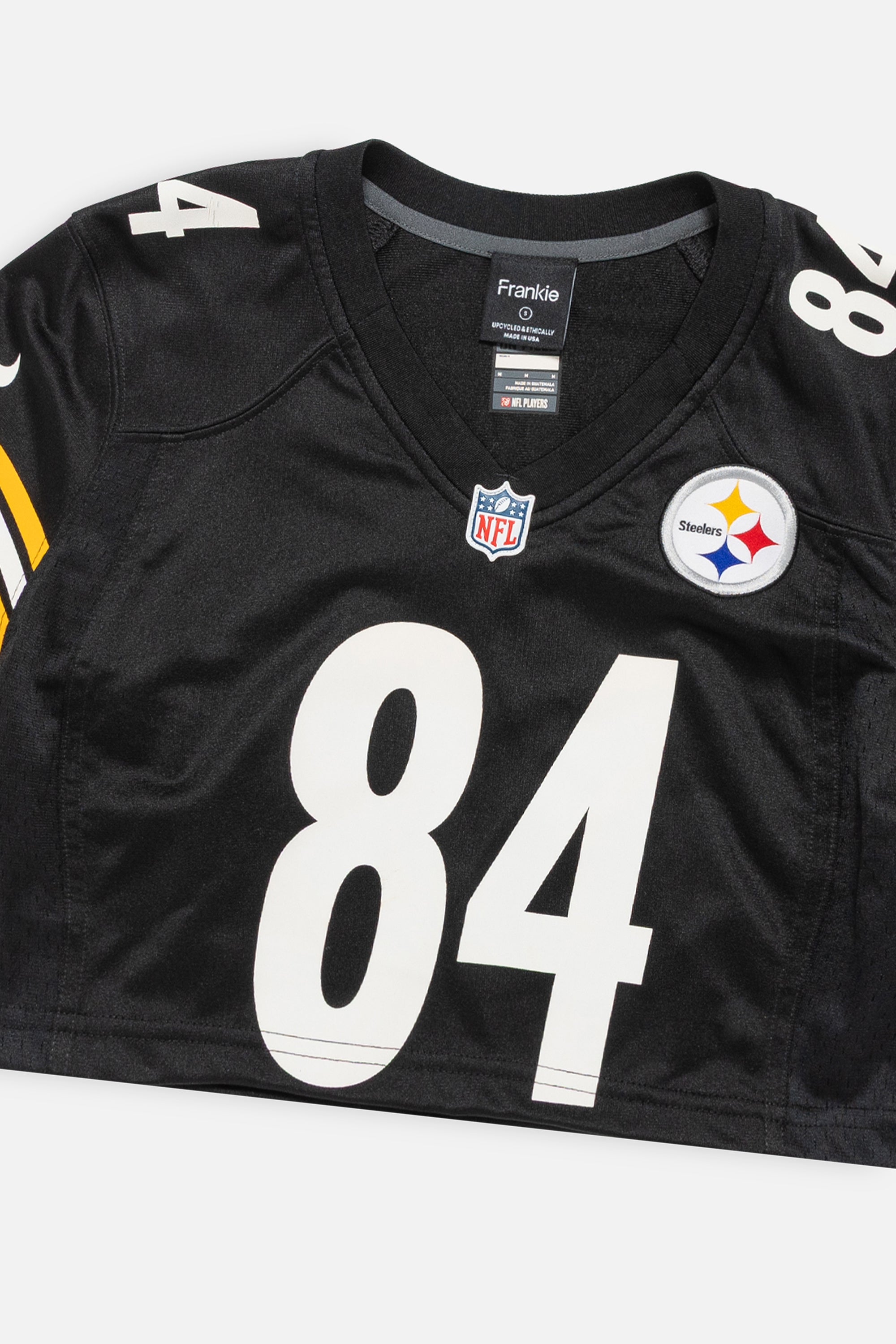 Rework Pittsburgh Steelers Crop Jersey-NFL-Frankie Collective-Rework-Vintage-Streetwear