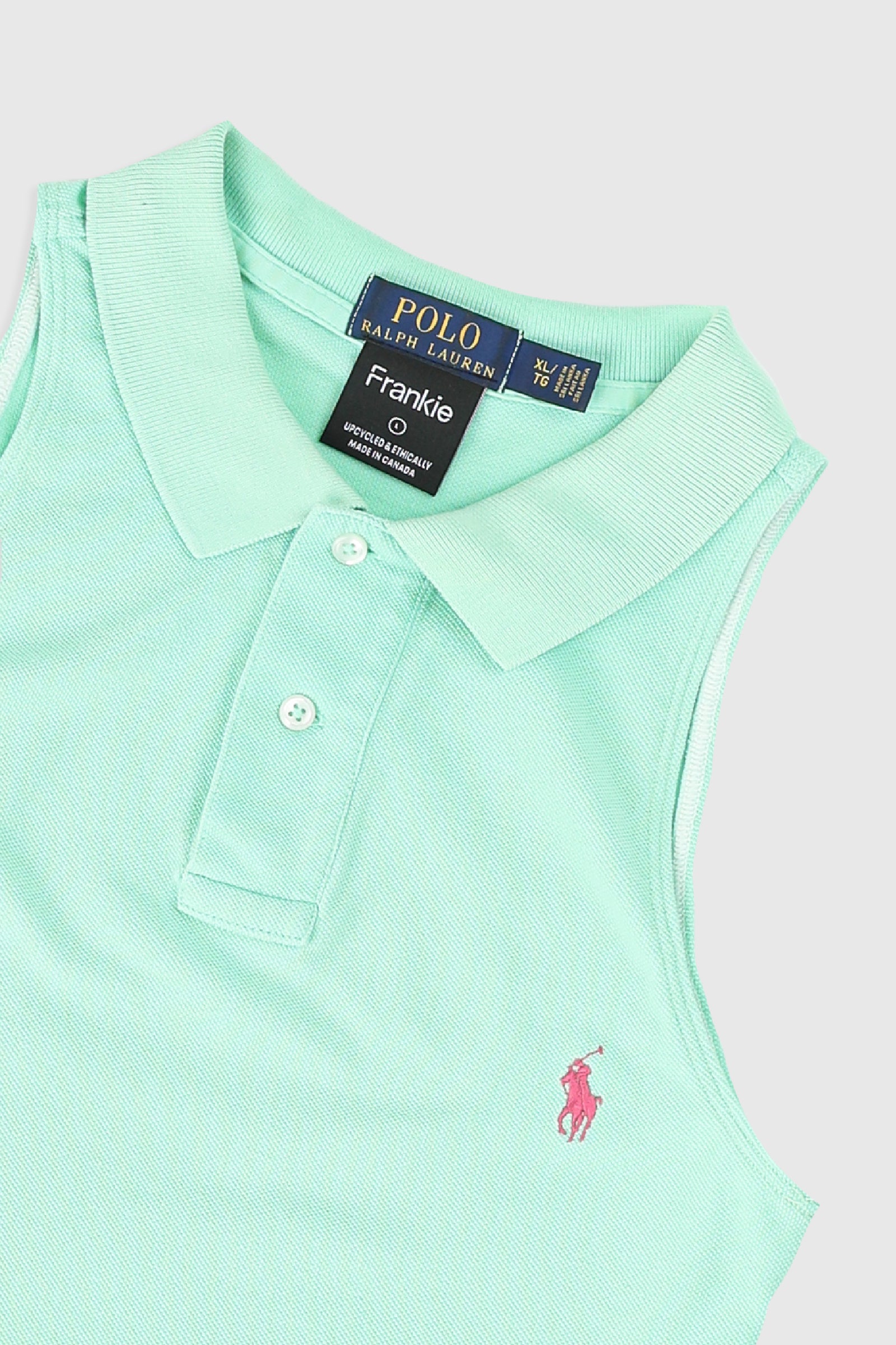 Rework Polo Collared Tank - L-TOPS-Polo-Frankie Collective