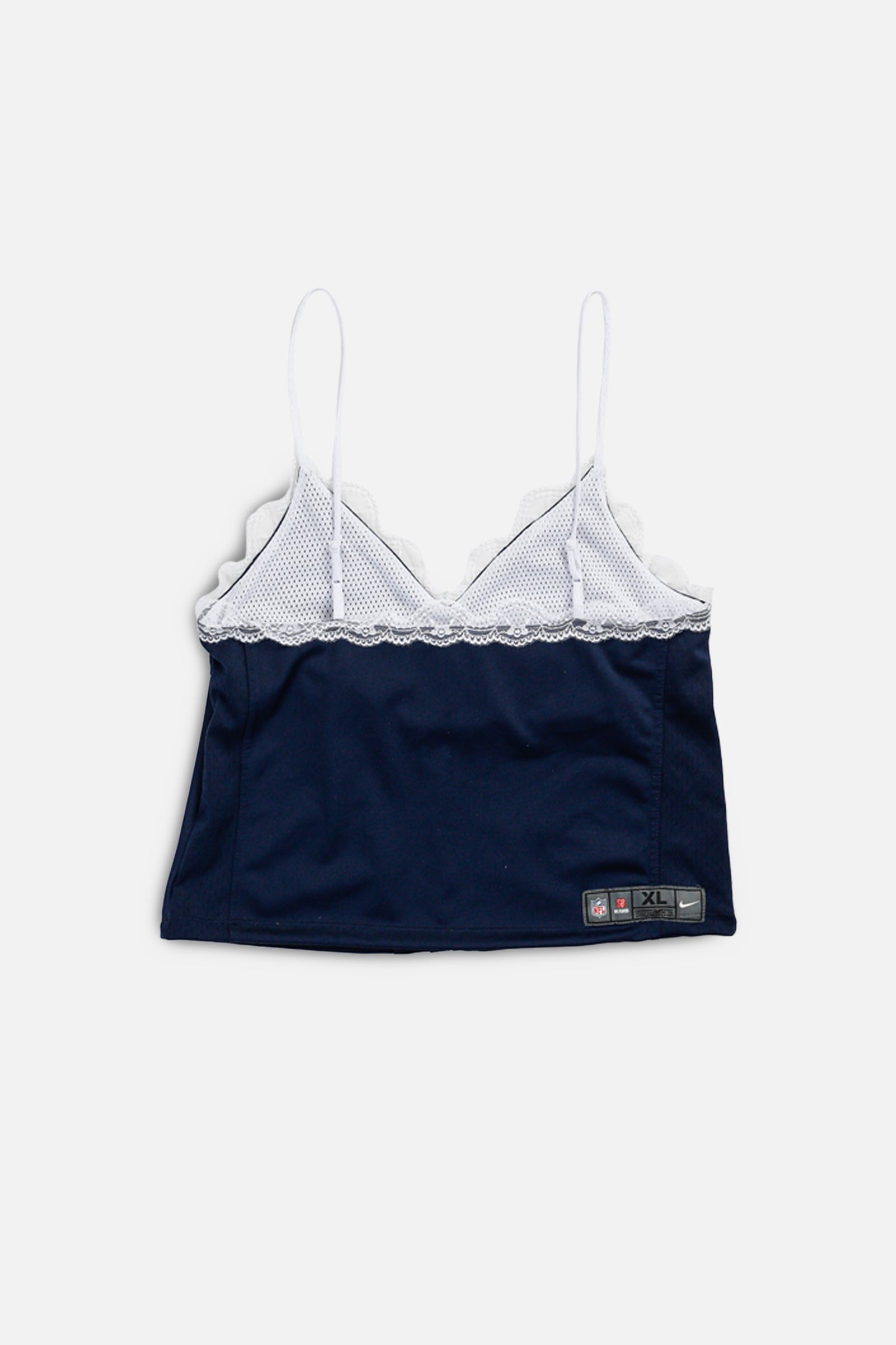 Rework NFL Lace Tank - L-TOPS-NFL-L-Frankie Collective Rare Vintage Streetwear Reworks