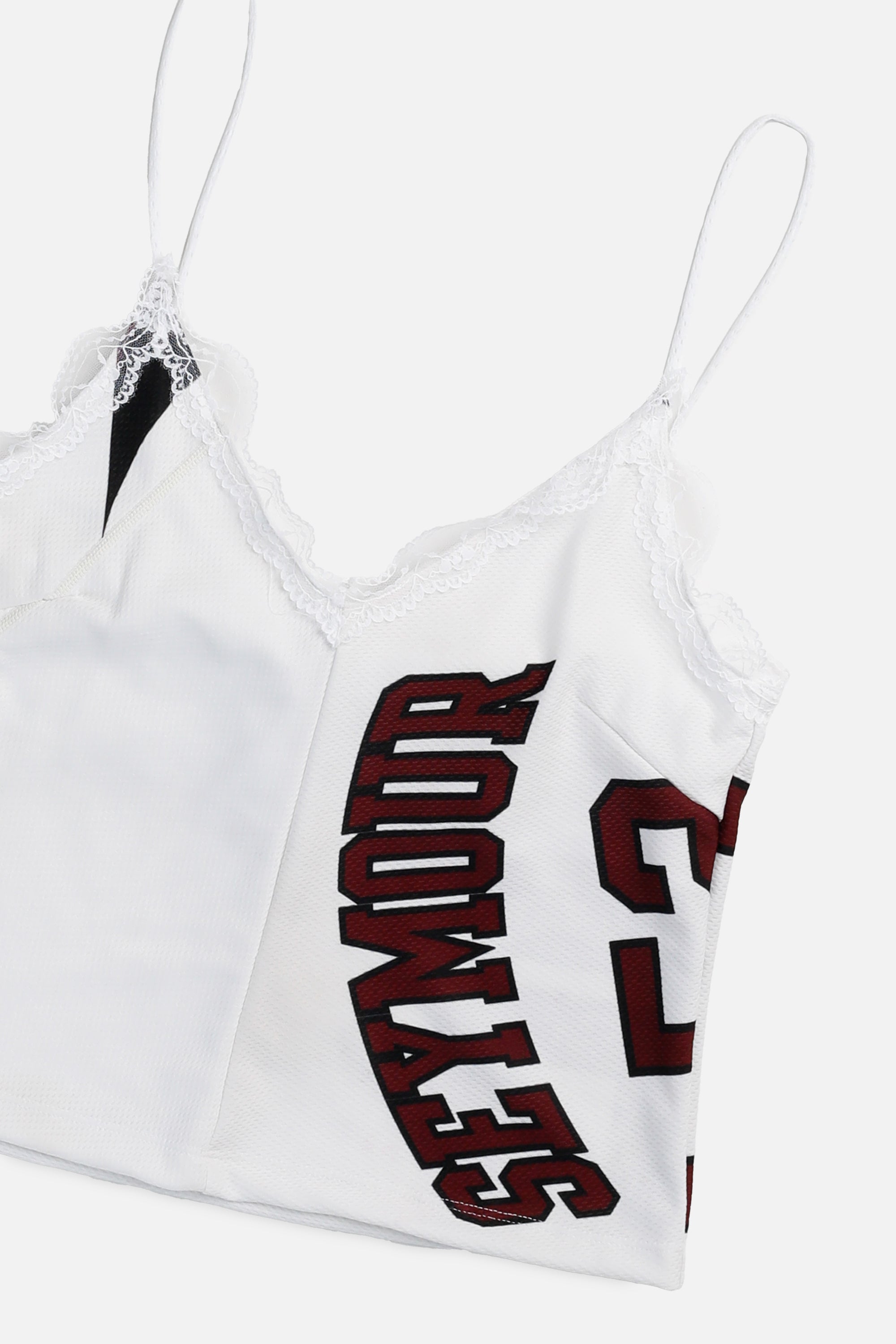 Rework Seymour Football Lace Tank - S-TOPS-NFL-S-Frankie Collective Rare Vintage Streetwear Reworks