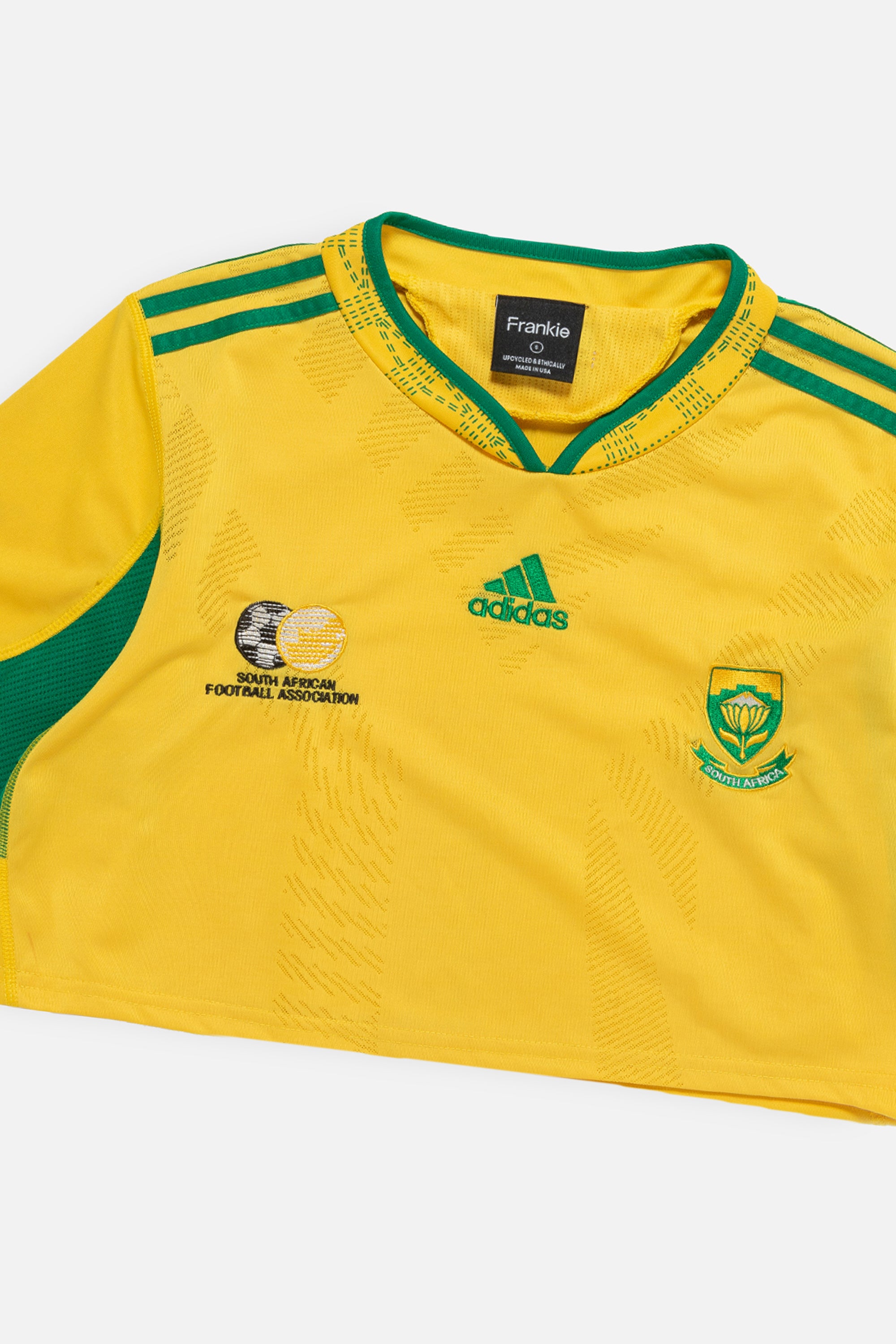 Rework South Africa Team Crop Jersey-Adidas-Frankie Collective-Rework-Vintage-Streetwear
