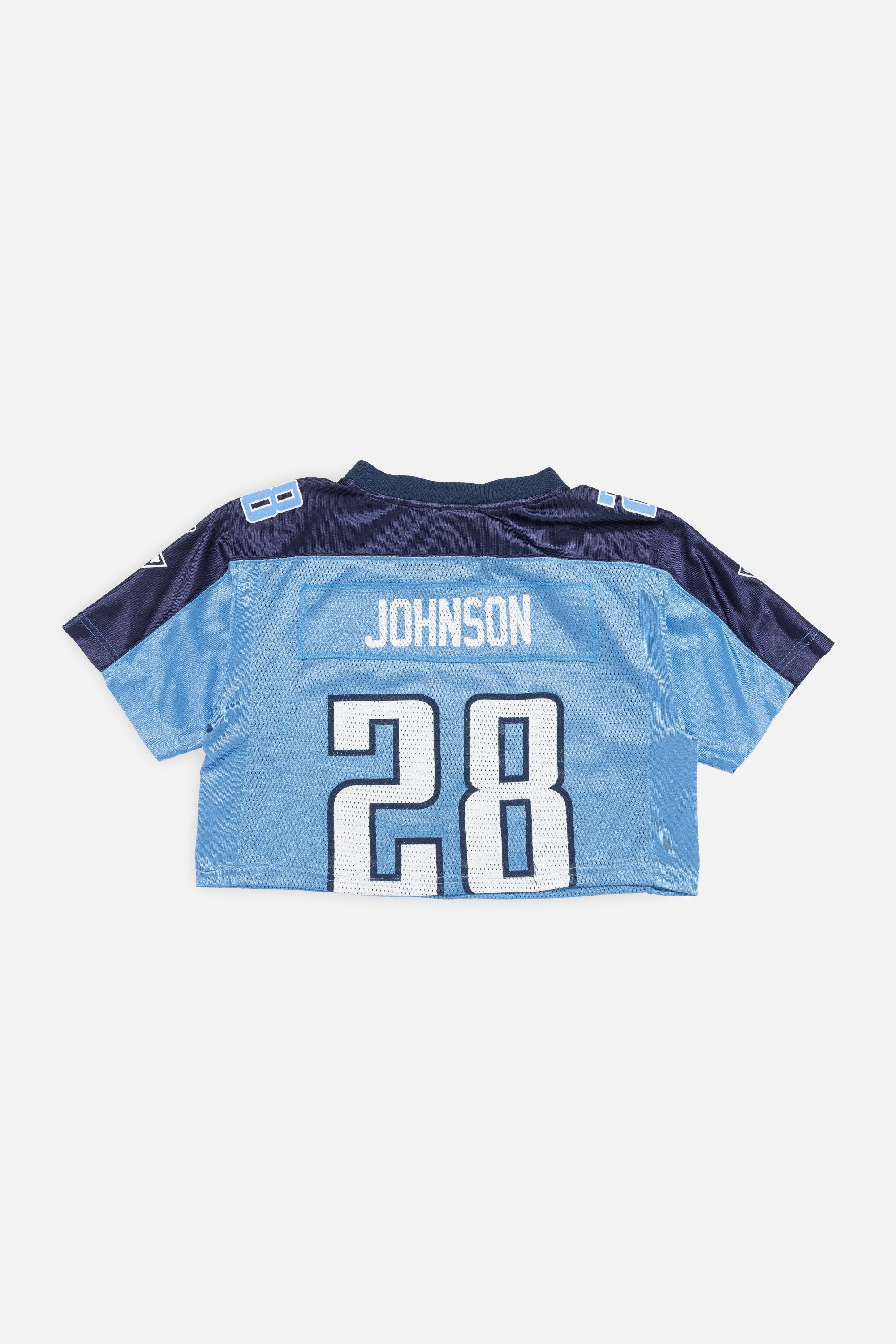 Rework Tennessee Titans Crop Jersey-NFL-Frankie Collective-Rework-Vintage-Streetwear