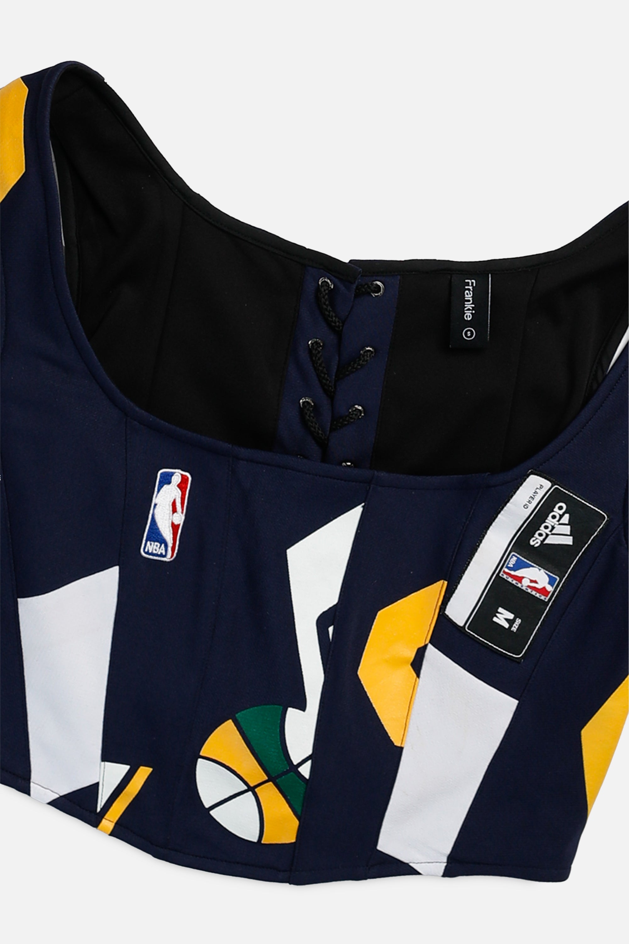 Rework Utah Jazz NBA Corset - S-TOPS-NBA-S-Frankie Collective Rare Vintage Streetwear Reworks