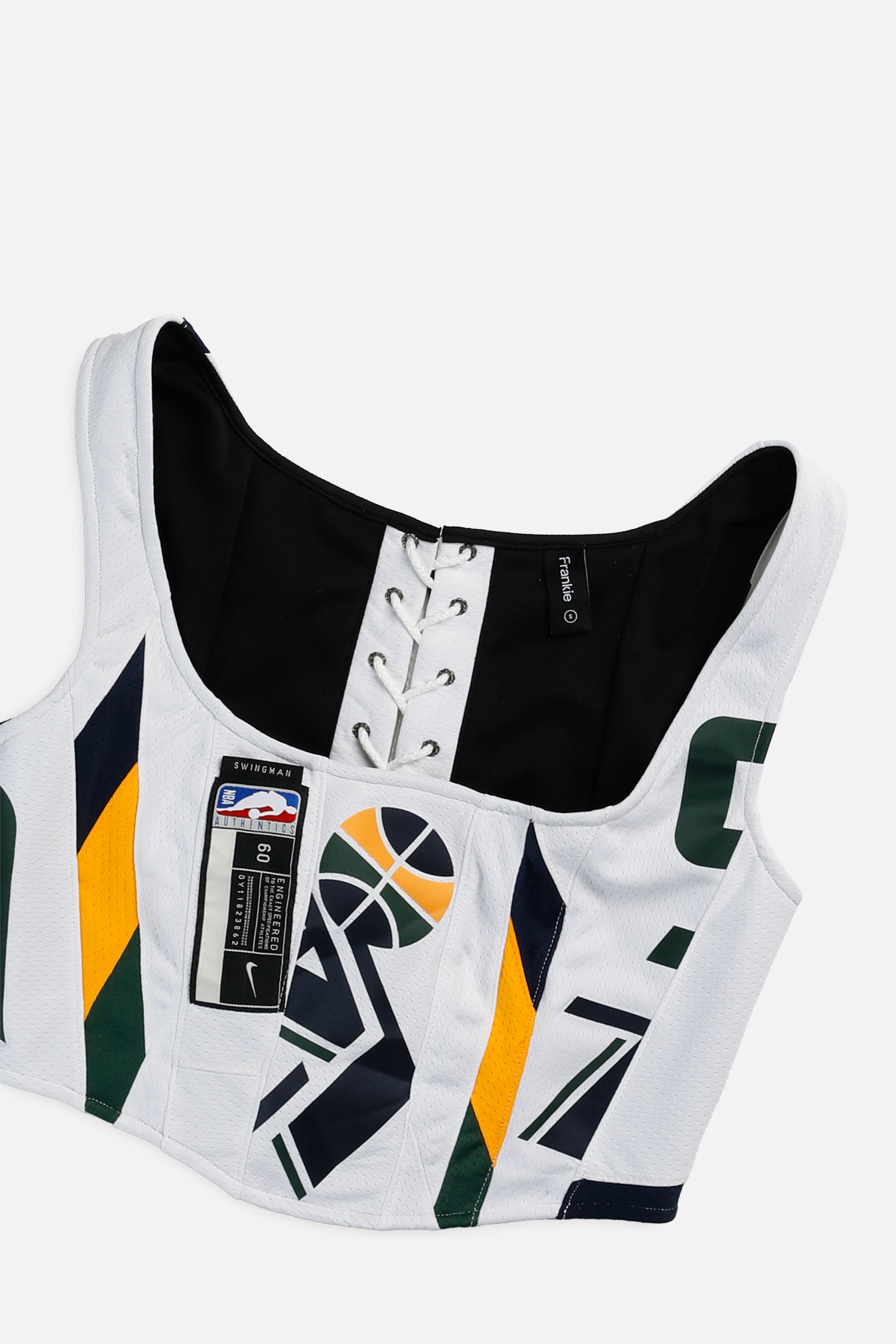 Rework Utah Jazz NBA Corset - S-TOPS-NBA-S-Frankie Collective Rare Vintage Streetwear Reworks