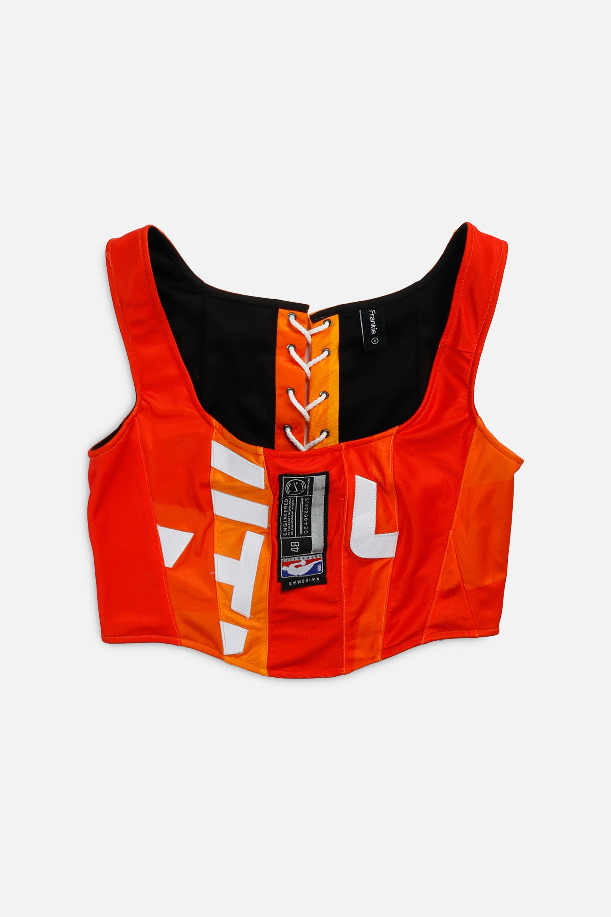 Rework Utah Jazz NBA Corset - S-TOPS-NBA-S-Frankie Collective Rare Vintage Streetwear Reworks