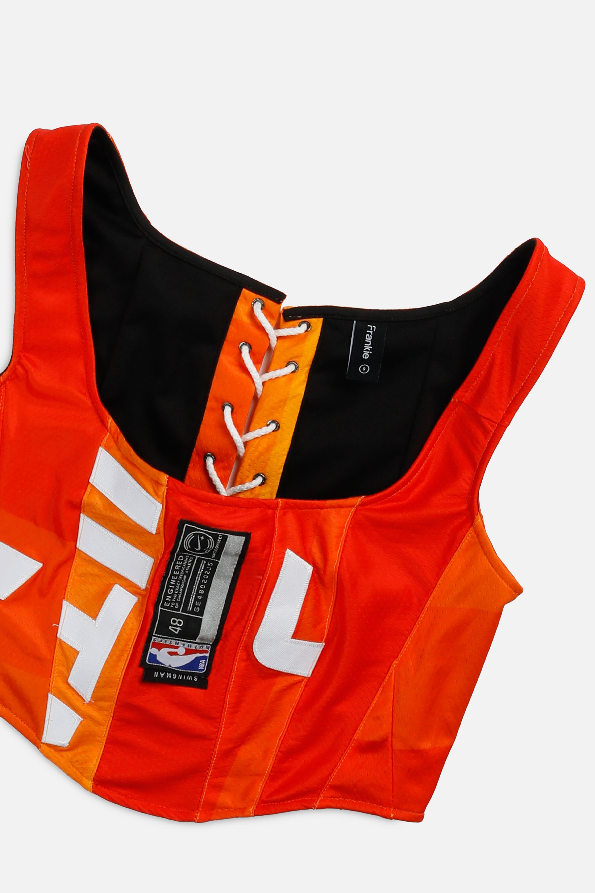 Rework Utah Jazz NBA Corset - S-TOPS-NBA-S-Frankie Collective Rare Vintage Streetwear Reworks