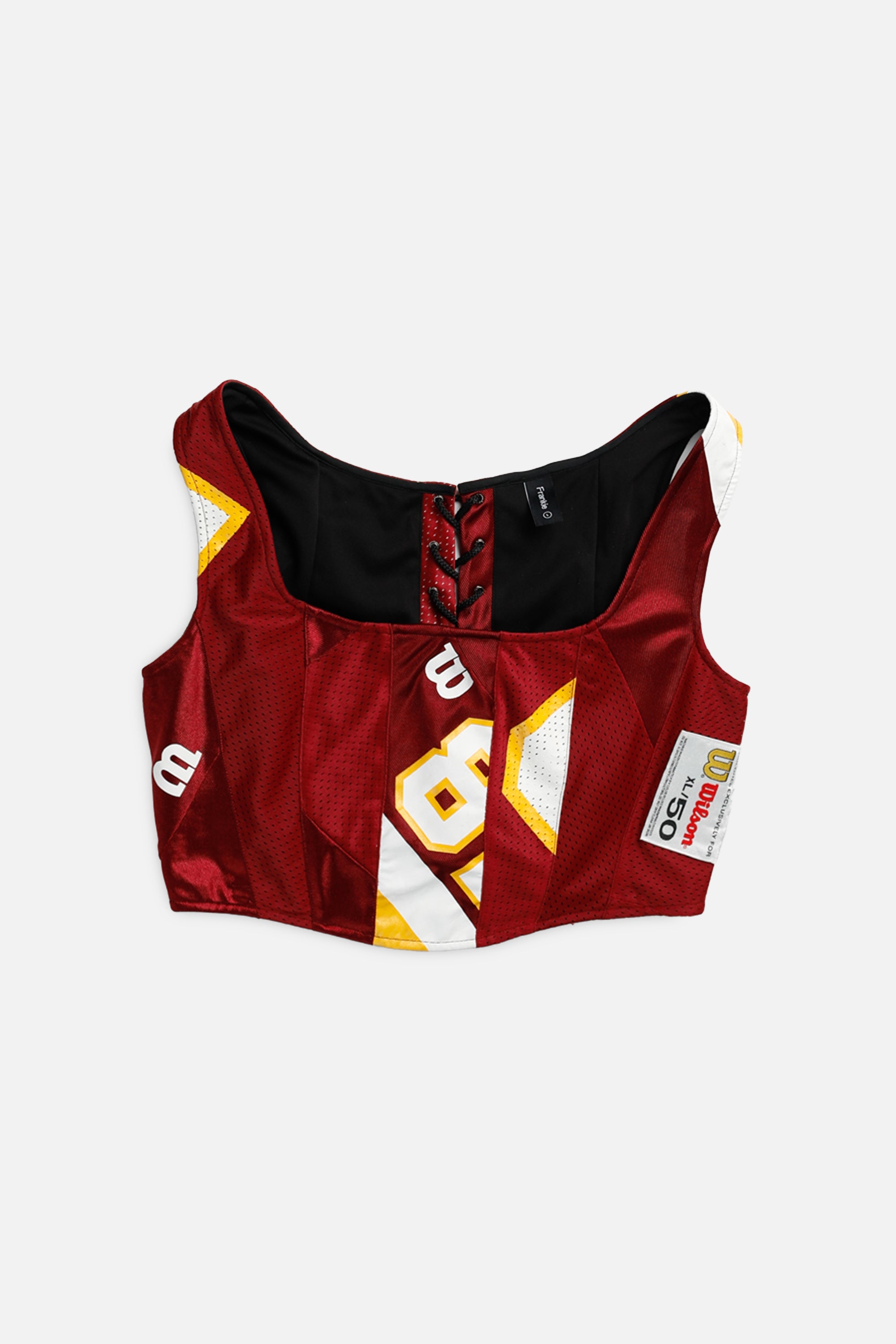 Rework Wilson Jersey Corset - L-TOPS-vendor-unknown-L-Frankie Collective Rare Vintage Streetwear Reworks