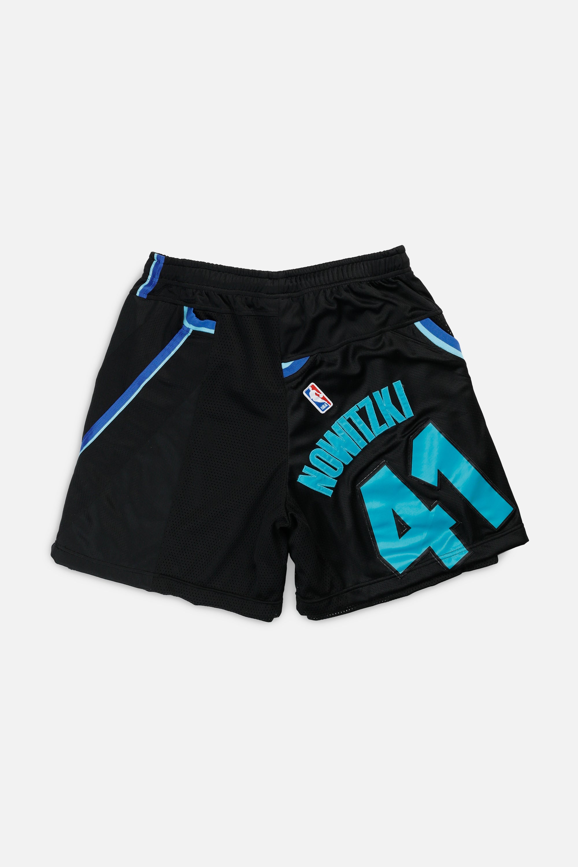 Unisex Rework Dallas Mavericks NBA Jersey Shorts - L-BOTTOMS-NBA-Women's L - Men's M-Frankie Collective Rare Vintage Streetwear Reworks