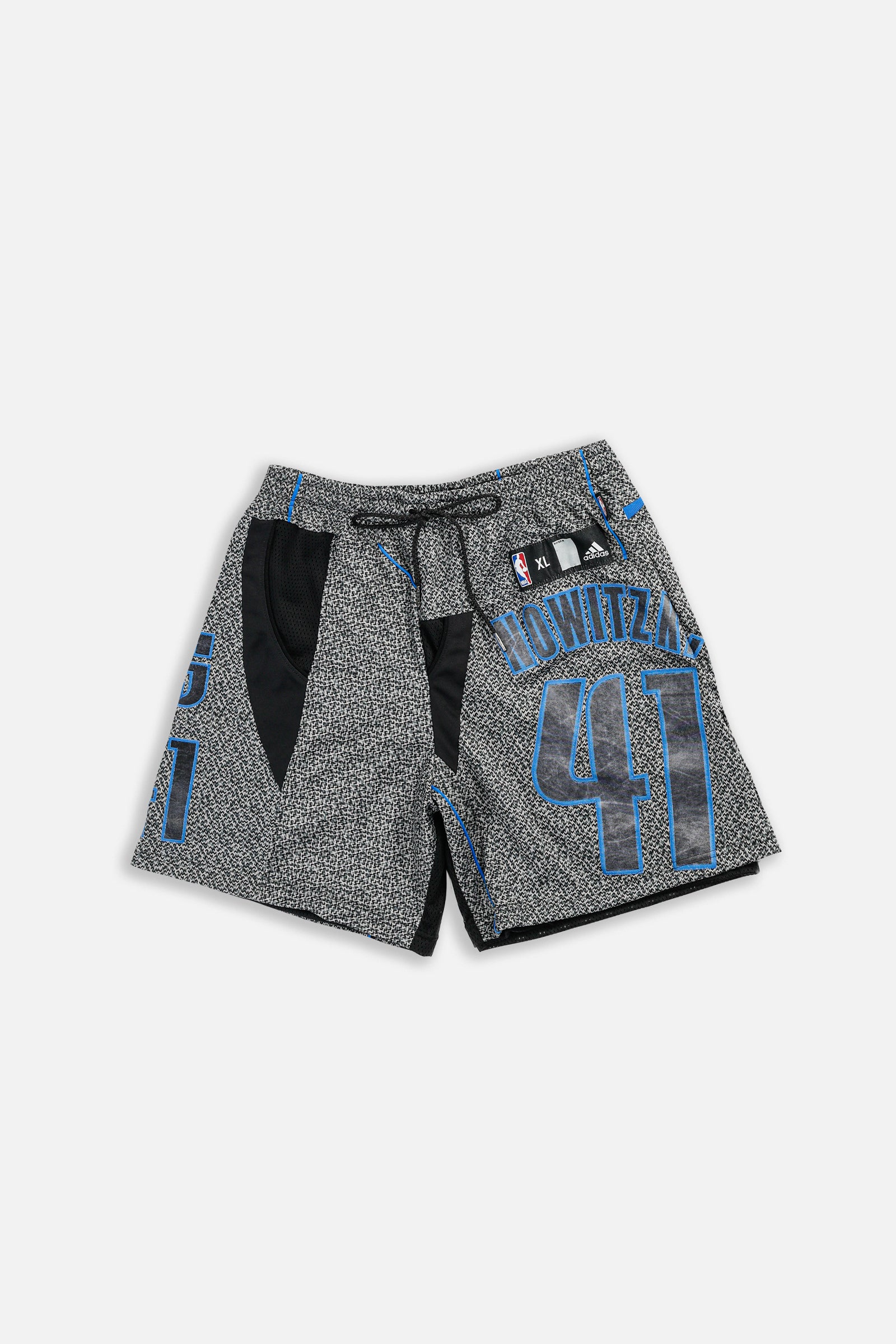 Unisex Rework Dallas Mavericks NBA Jersey Shorts - L-BOTTOMS-NBA-Women's L - Men's M-Frankie Collective Rare Vintage Streetwear Reworks