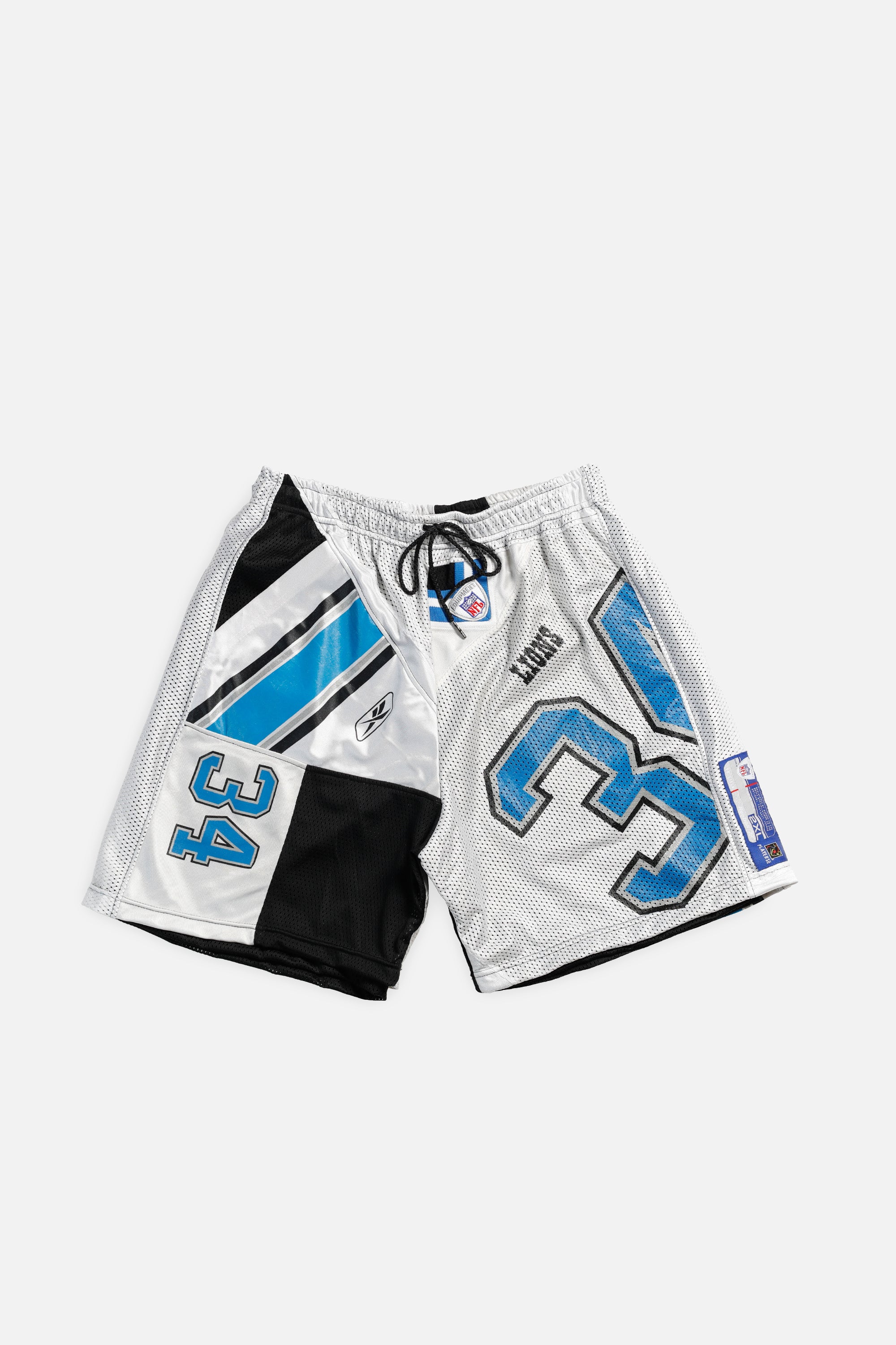 Unisex Rework Detroit Lions Jersey Shorts - Women's L - Men's M-SHORTS-NFL-Frankie Collective