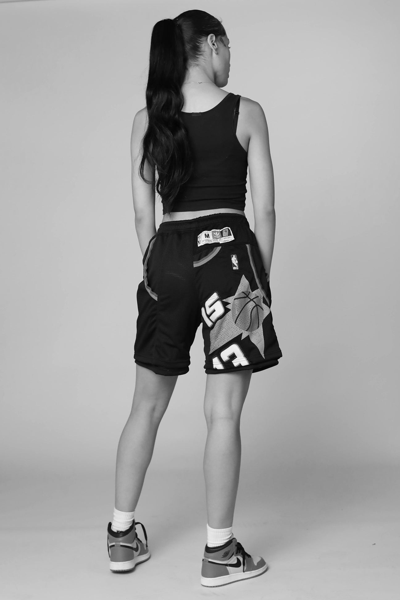 Unisex Rework Huskies Jersey Shorts - Women-L, Men-M-BOTTOMS-NFL-Frankie Collective Rare Vintage Streetwear Reworks