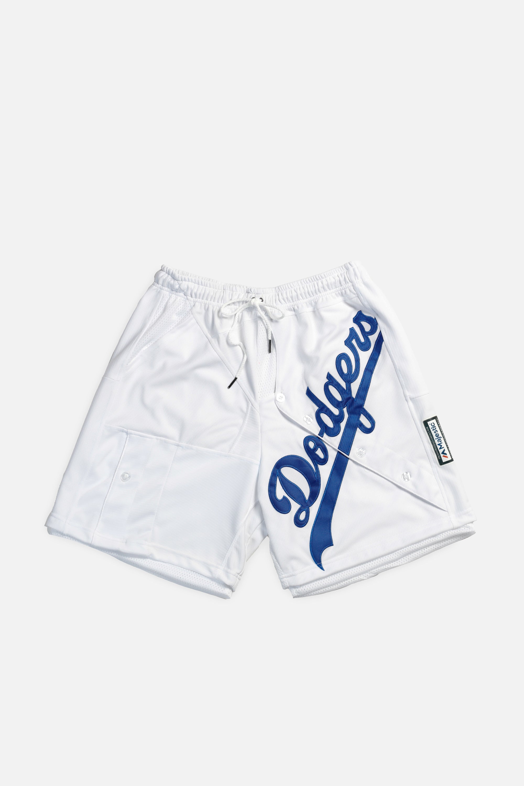 Unisex Rework LA Dodgers Jersey Shorts - Women's M - Men's S-SHORTS-MLB-Frankie Collective