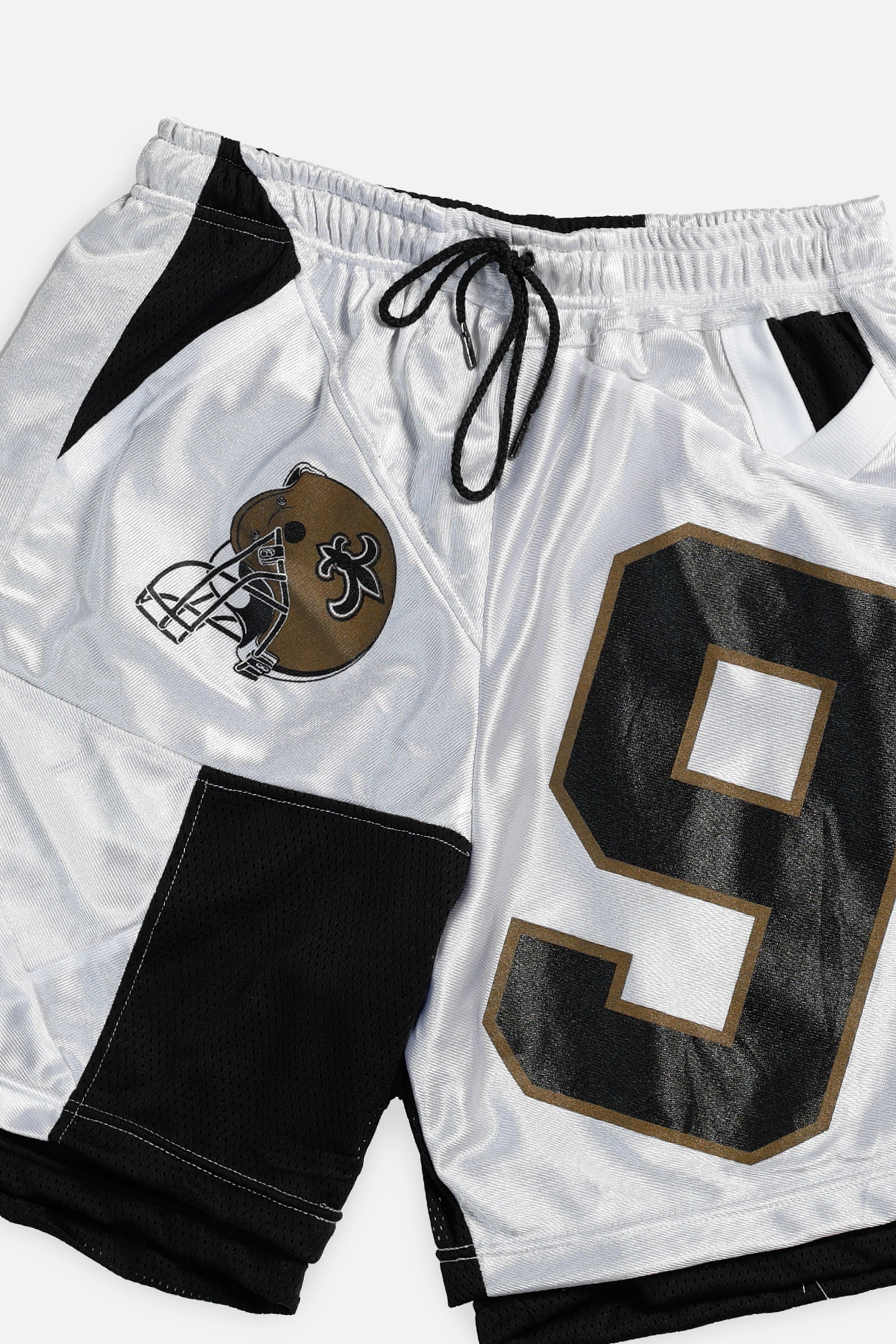 Unisex Rework New Orleans Saints Jersey Shorts - Women's M - Men's S-SHORTS-NFL-Frankie Collective