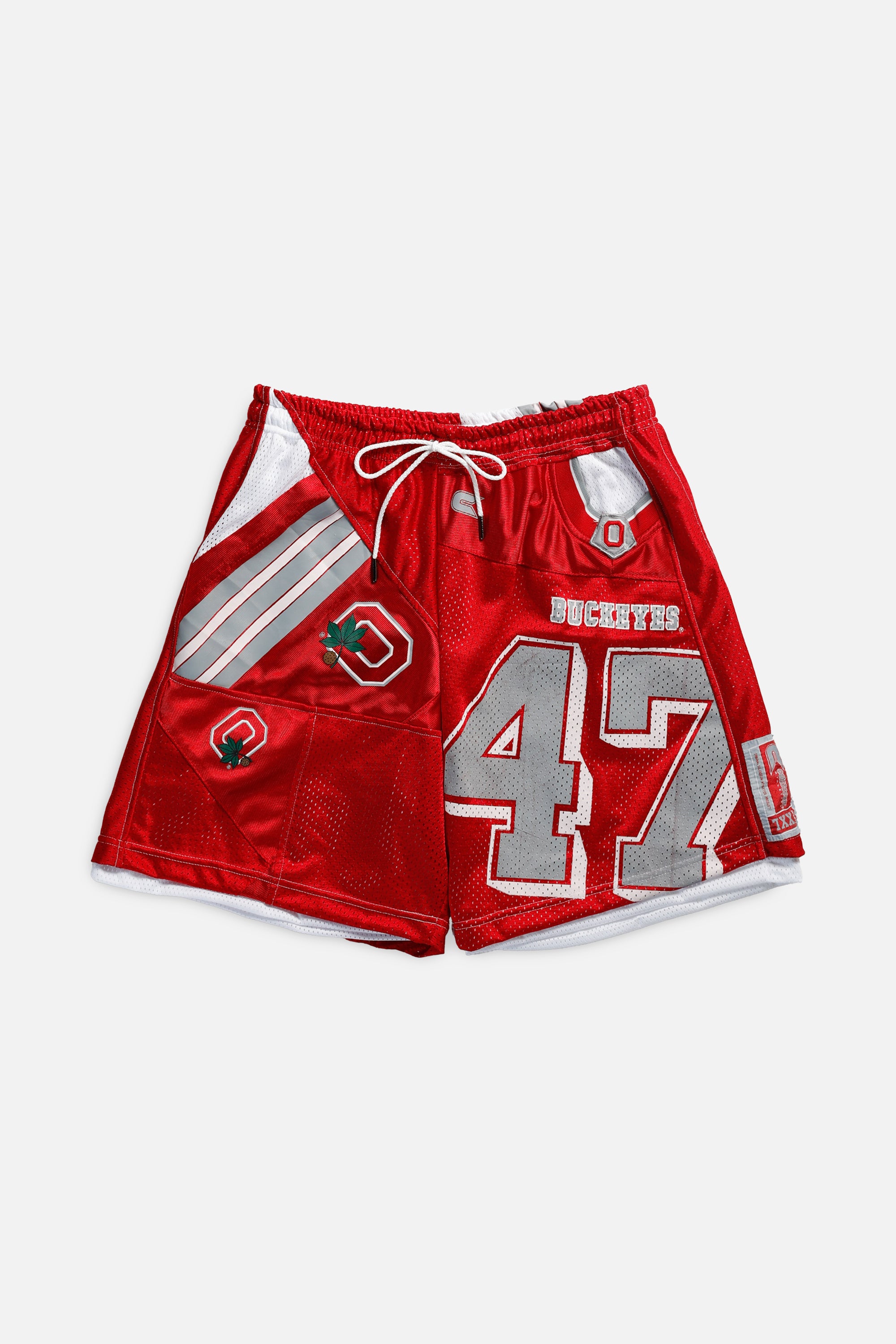 Unisex Rework Ohio State Buckeys Jersey Shorts - Women's L - Men's M-SHORTS-NCAA-Frankie Collective