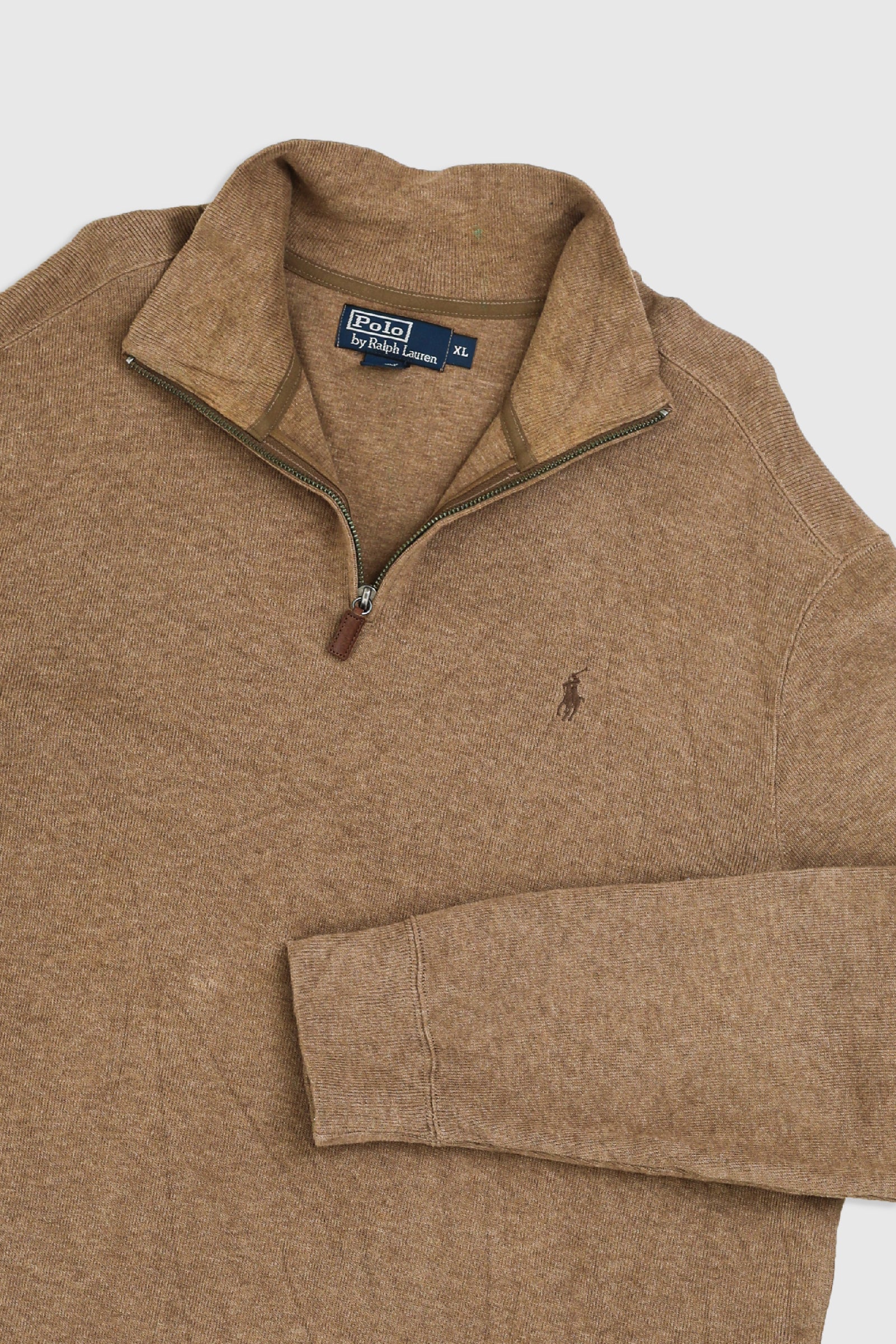 Vintage 1/4 Zip Knit Sweater-SWEATERS-vendor-unknown-Frankie Collective Rare Vintage Streetwear Reworks