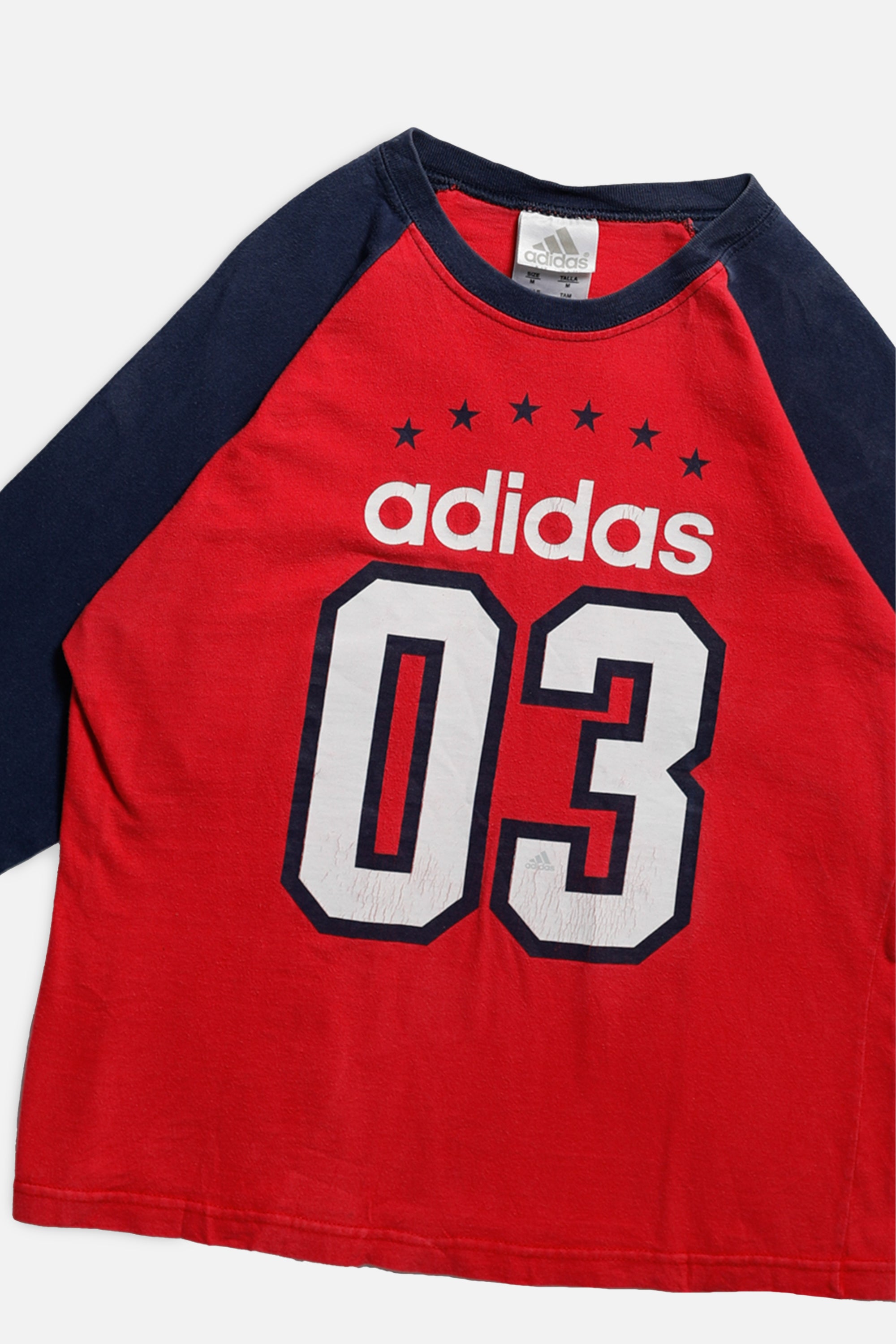 Vintage Adidas Half Sleeve Tee - Women's M-SWEATERS-Adidas-Women's M-Frankie Collective Rare Vintage Streetwear Reworks