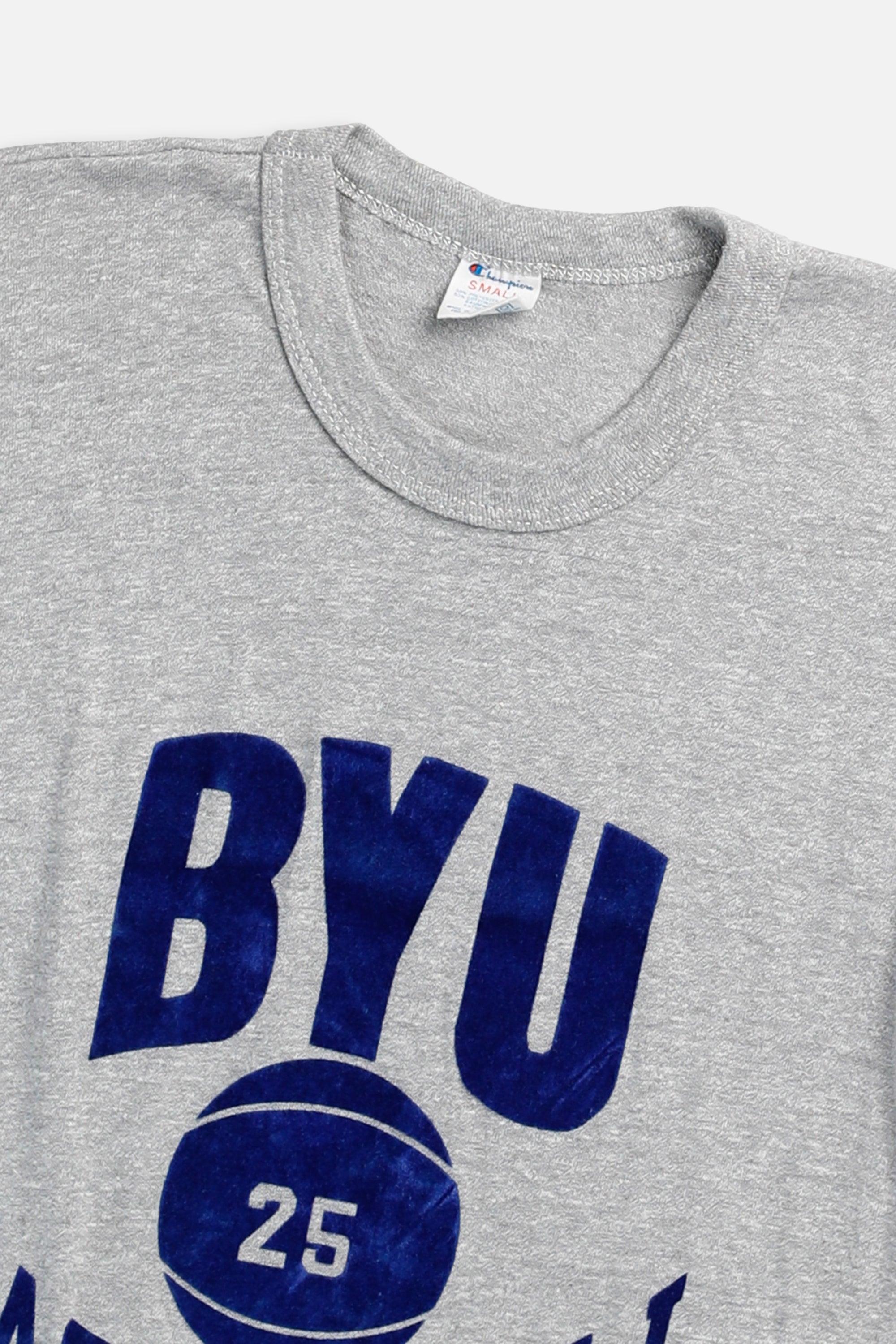 Vintage BYU Basketball Tee - Women's XS-TSHIRTS-NCAA-Women's XS-Frankie Collective Rare Vintage Streetwear Reworks