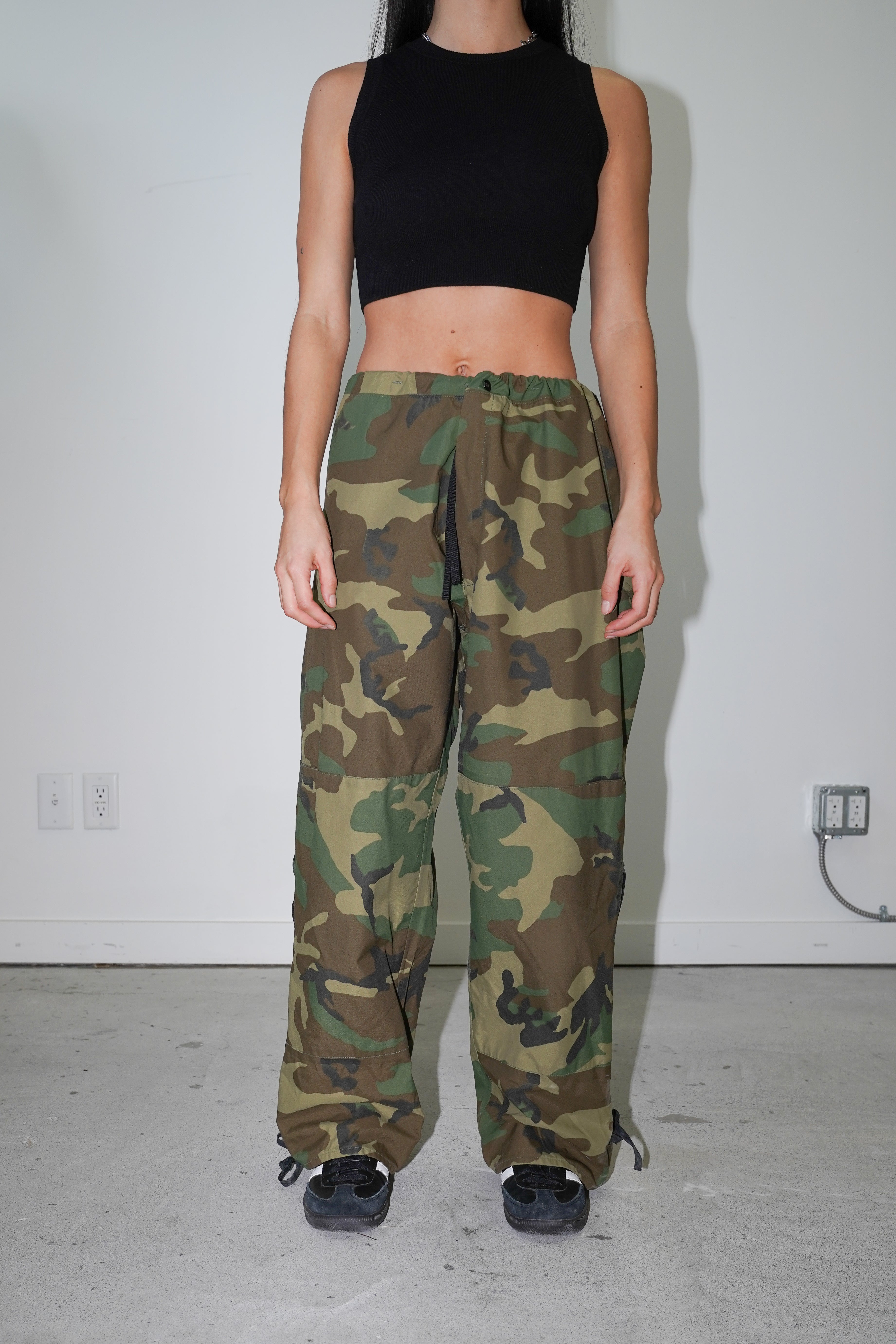 Vintage Camo Outerwear Pants - M-BOTTOMS-vendor-unknown-Frankie Collective Rare Vintage Streetwear Reworks