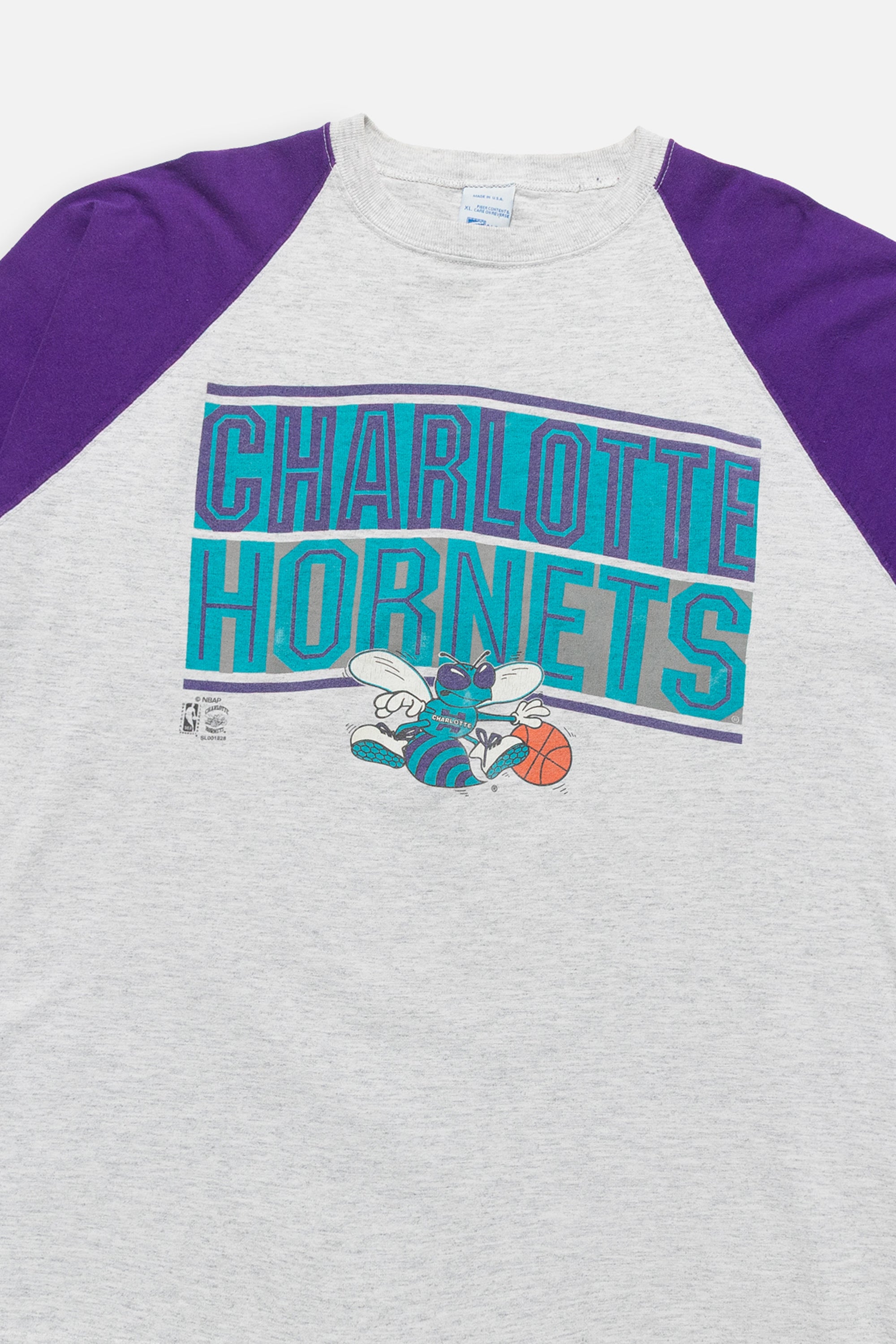 Vintage Charlotte Hornets Tee - XL-T-SHIRTS-NBA-Frankie Collective