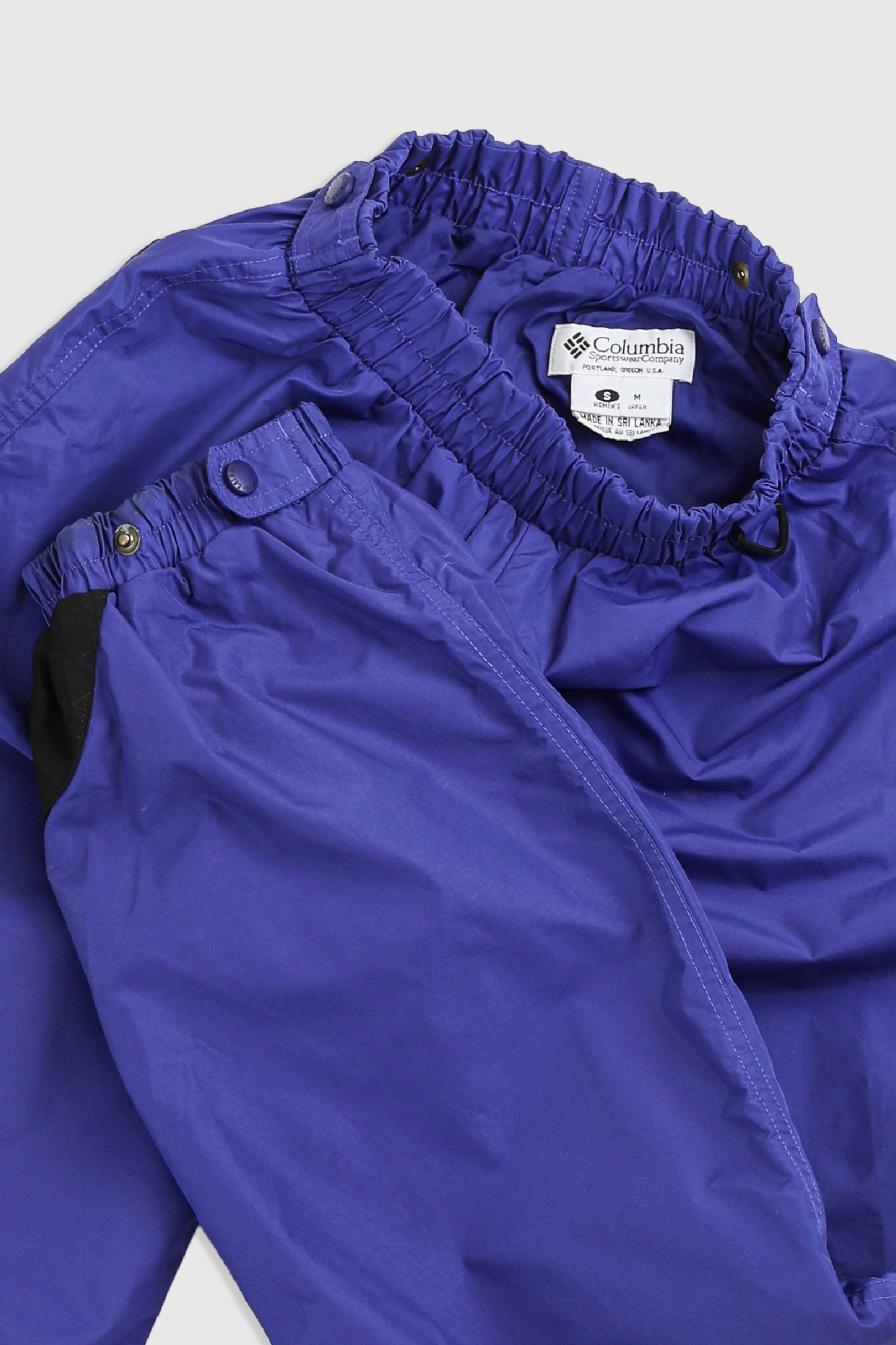 Vintage Columbia Windbreaker Pants - Women's S-BOTTOMS-Columbia-Frankie Collective Rare Vintage Streetwear Reworks