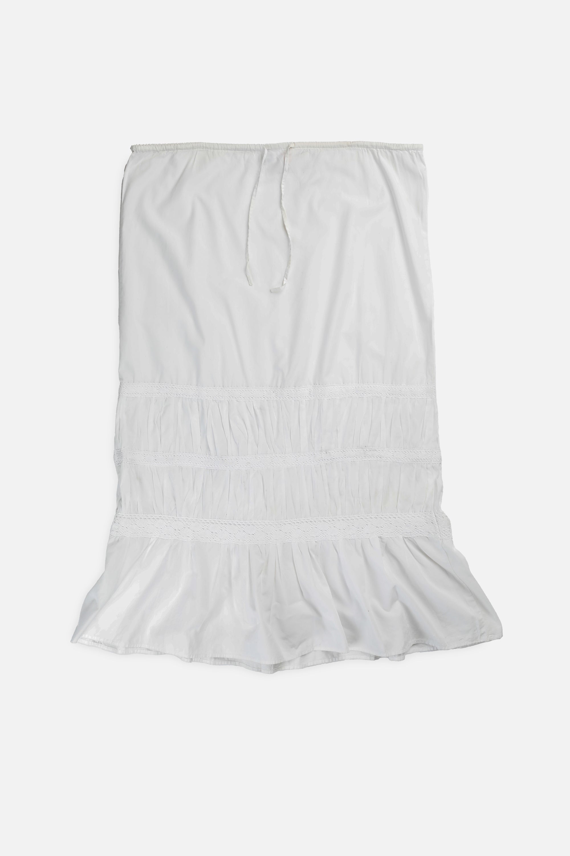 Vintage Gathered Maxi Skirt - M/L-BOTTOMS-vendor-unknown-M/L-Frankie Collective Rare Vintage Streetwear Reworks