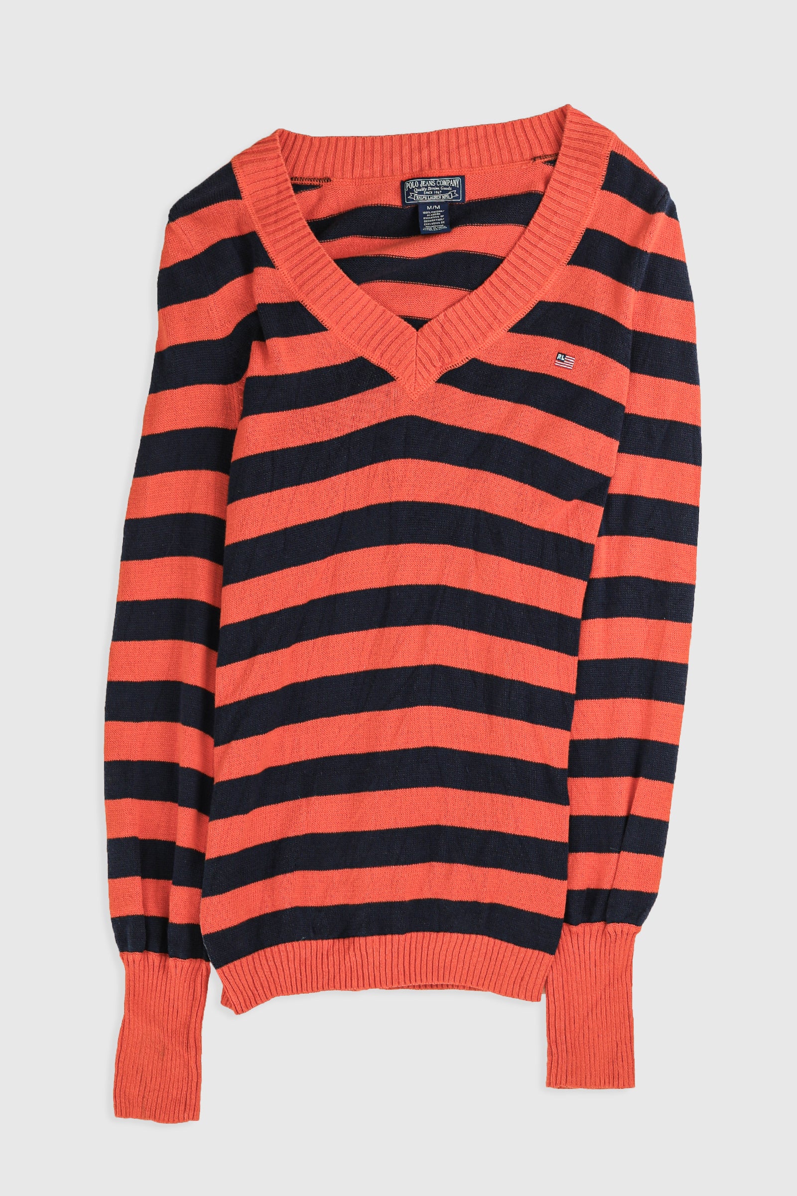 Vintage Jeans Knit Sweater-SWEATERS-vendor-unknown-Frankie Collective Rare Vintage Streetwear Reworks