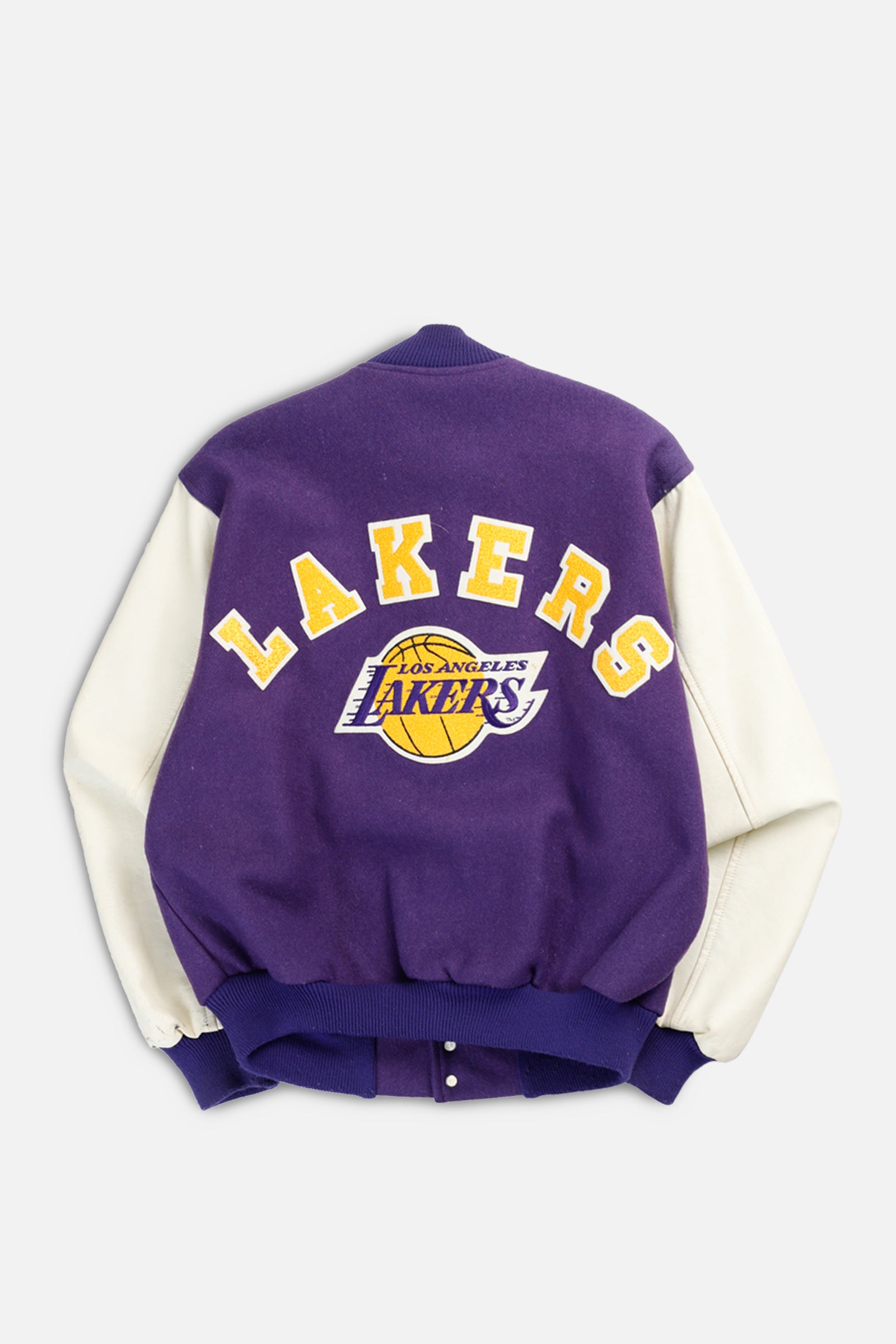 Vintage LA Lakers NBA Leatherman Jacket - L-JACKETS-NBA-L-Frankie Collective Rare Vintage Streetwear Reworks
