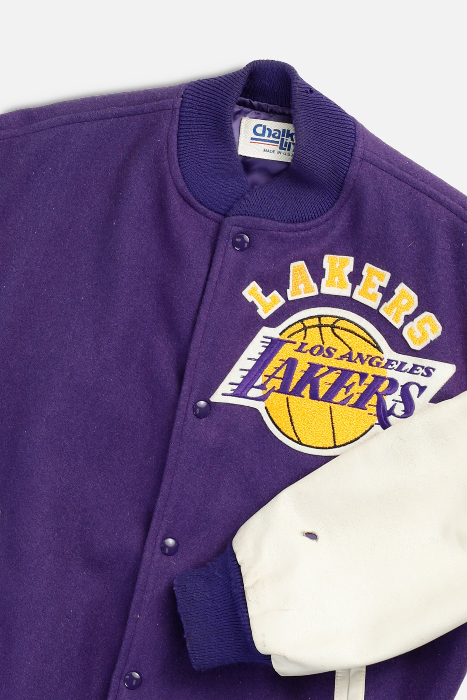 Vintage LA Lakers NBA Leatherman Jacket - L-JACKETS-NBA-L-Frankie Collective Rare Vintage Streetwear Reworks