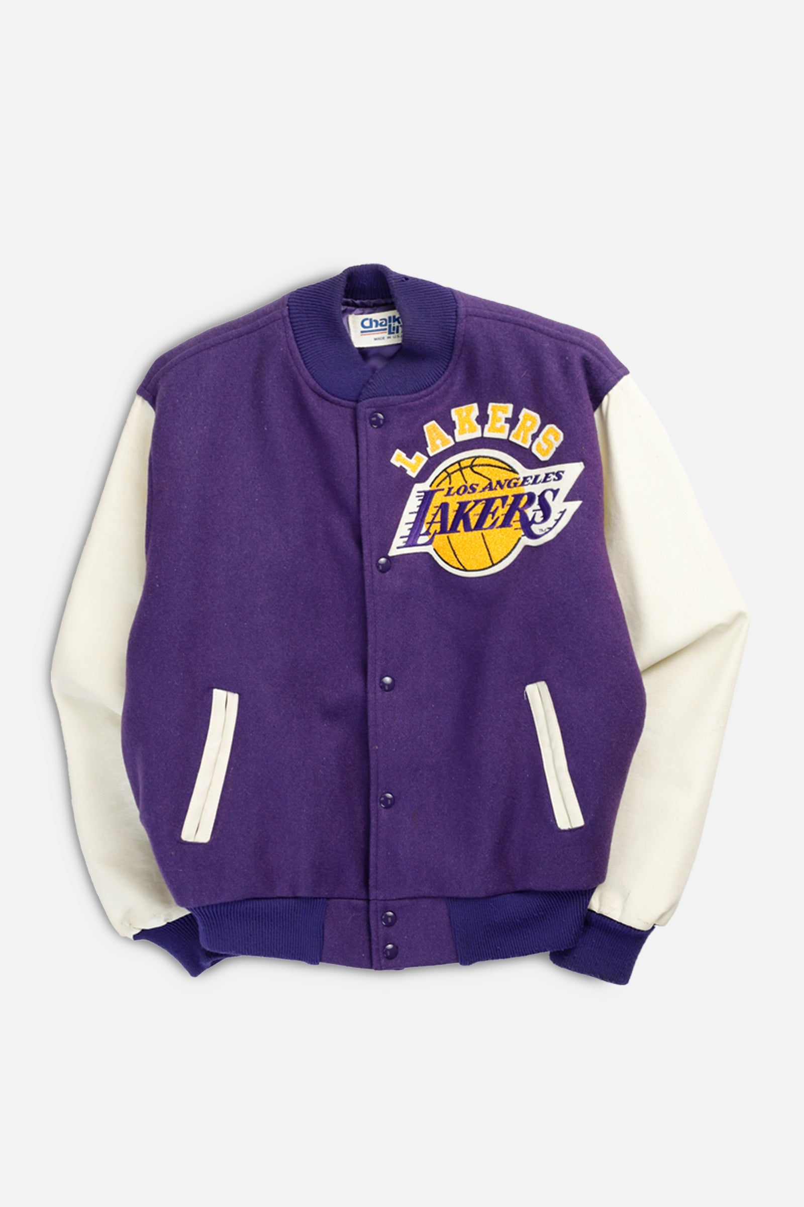 Vintage LA Lakers NBA Leatherman Jacket - L-JACKETS-NBA-L-Frankie Collective Rare Vintage Streetwear Reworks