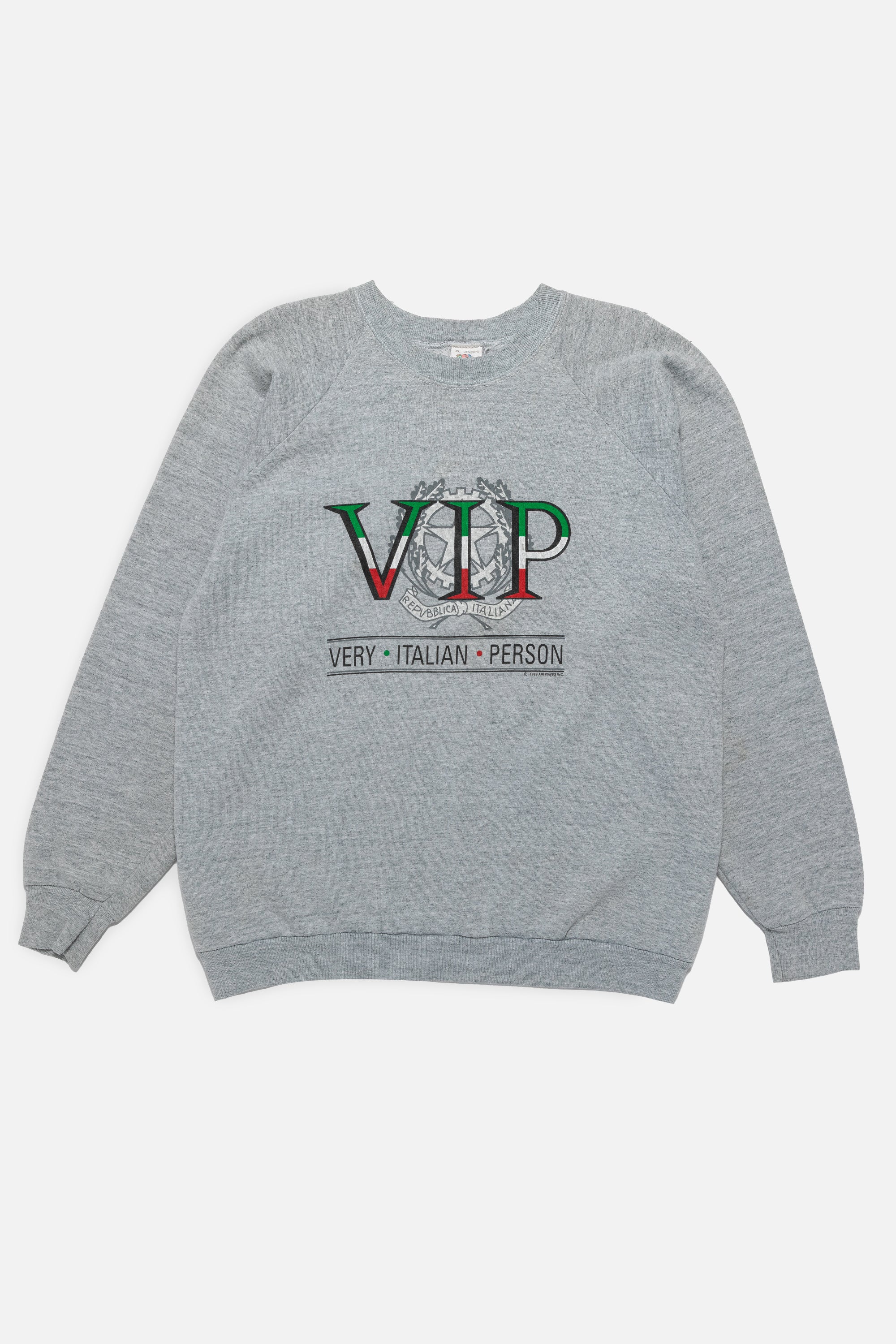 Vintage Very Italian Person Sweatshirt